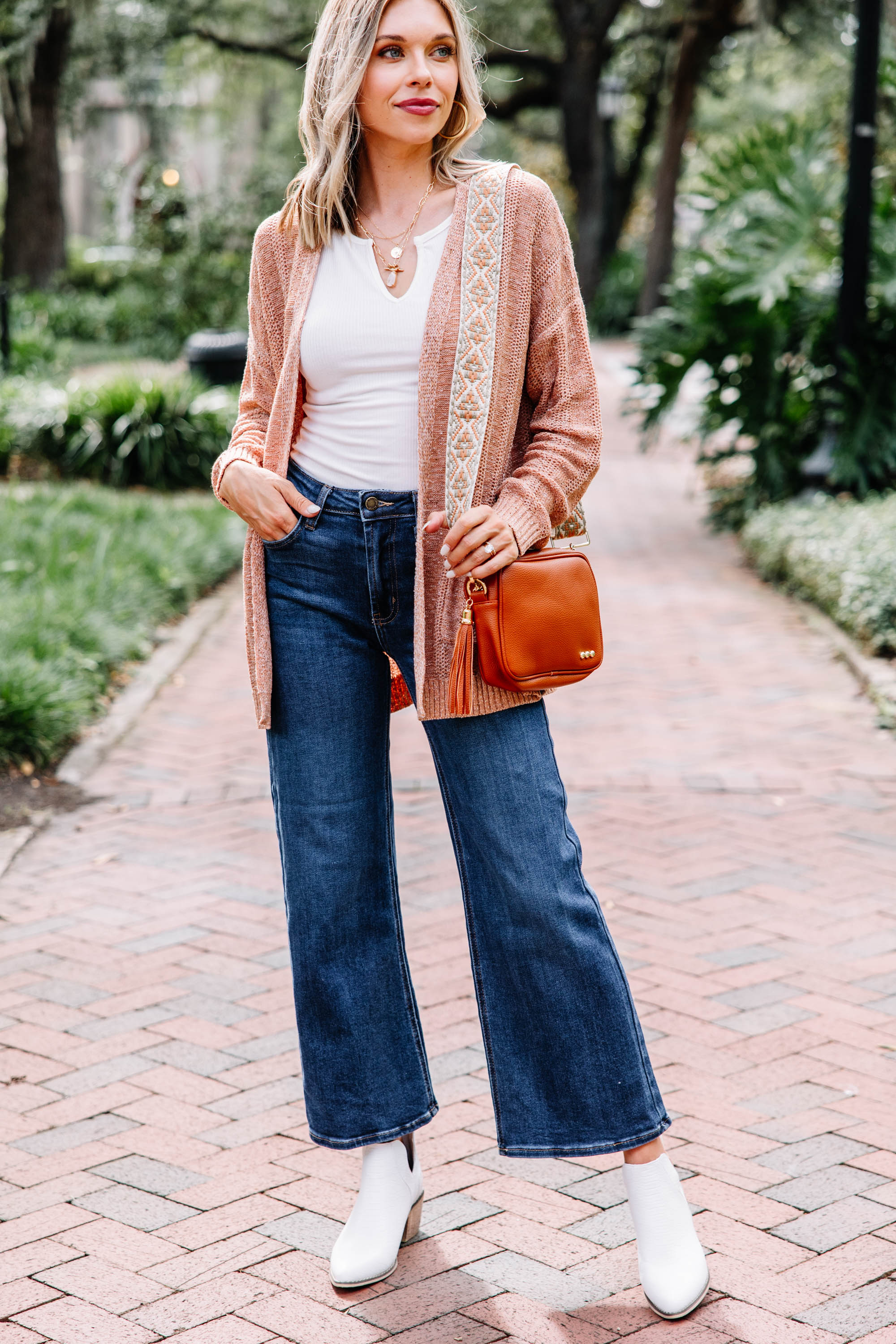 CHIRNAISHOP - What You See Rust Orange Cardigan