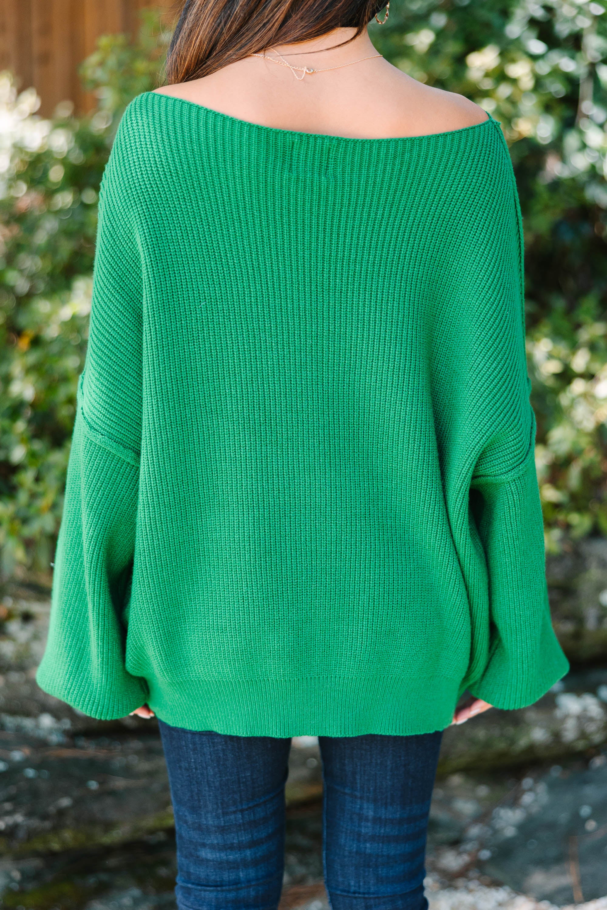 CHIRNAISHOP - This Is All A Dream Hunter Green Sweater