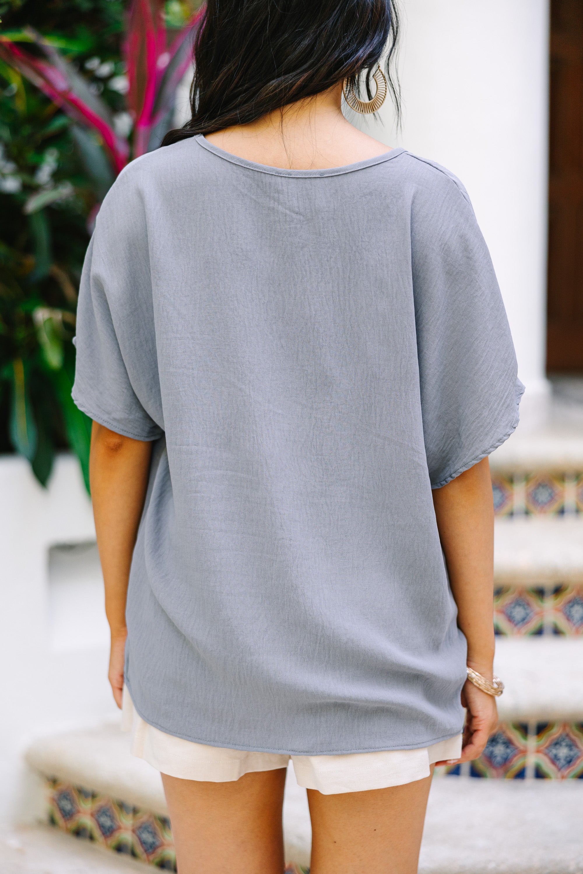 CHIRNAISHOP - Don't Wait Gray Classic Top