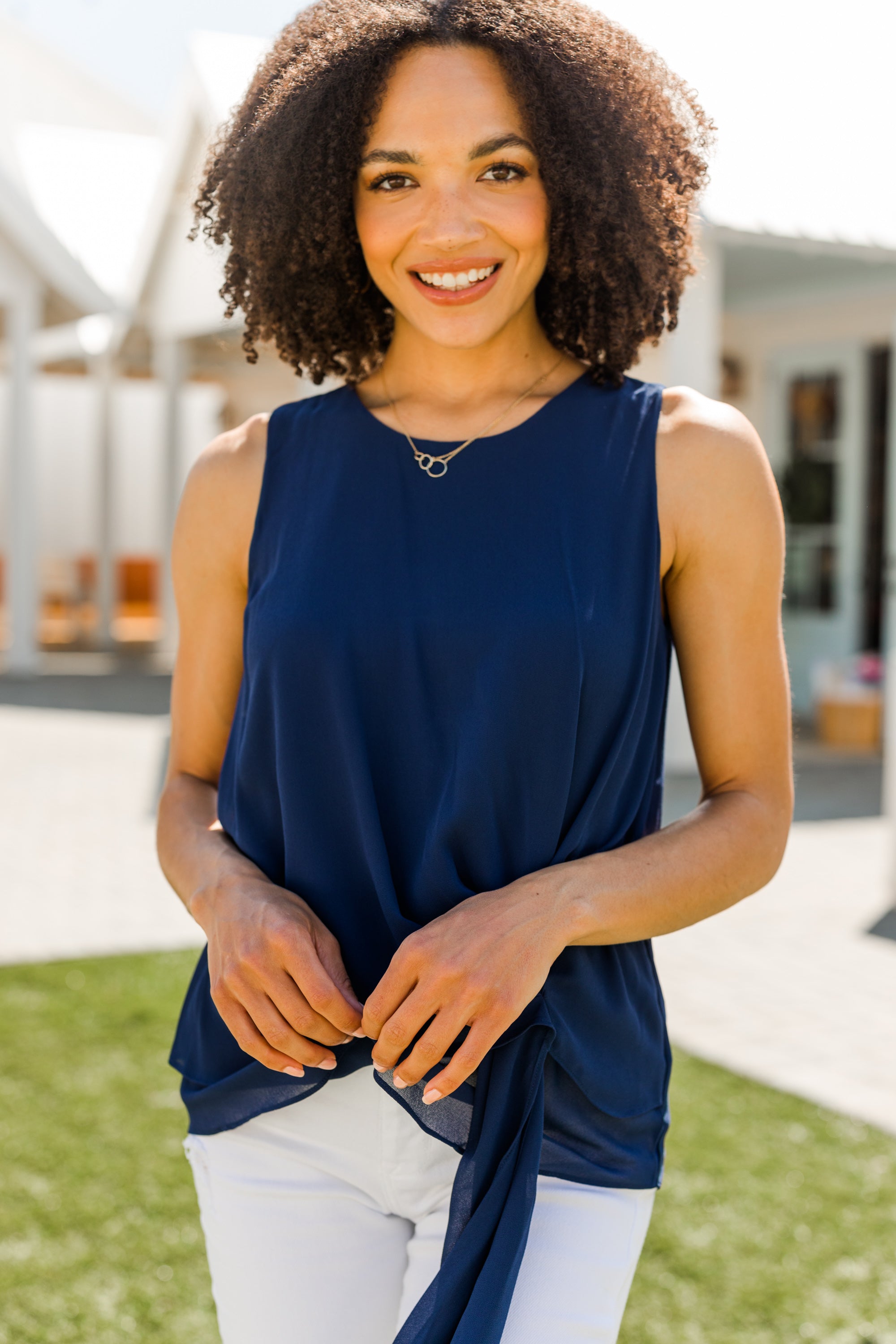 CHIRNAISHOP - Pulling For You Navy Tank