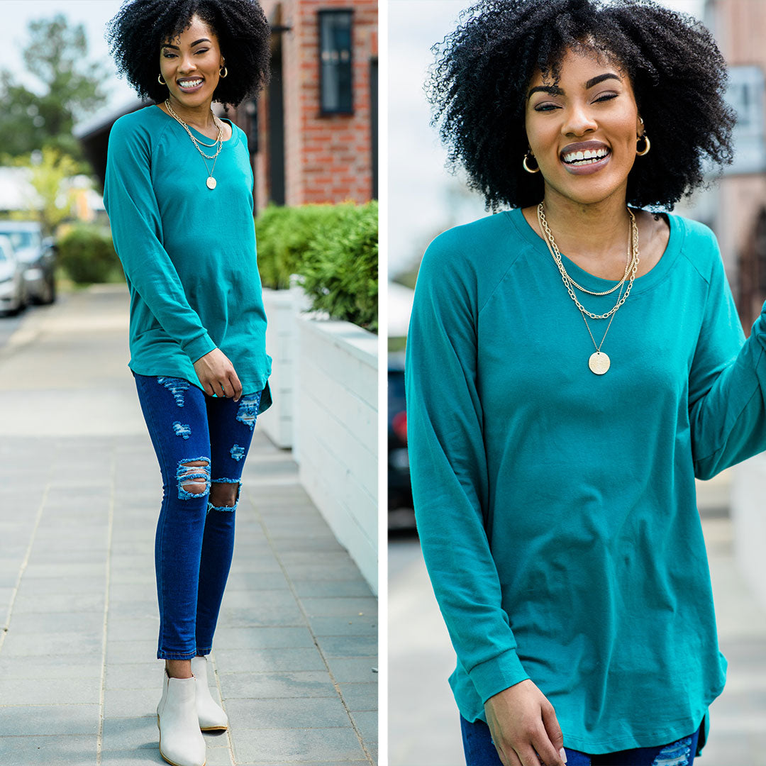CHIRNAISHOP - Easy Like Sunday Emerald Green Tunic