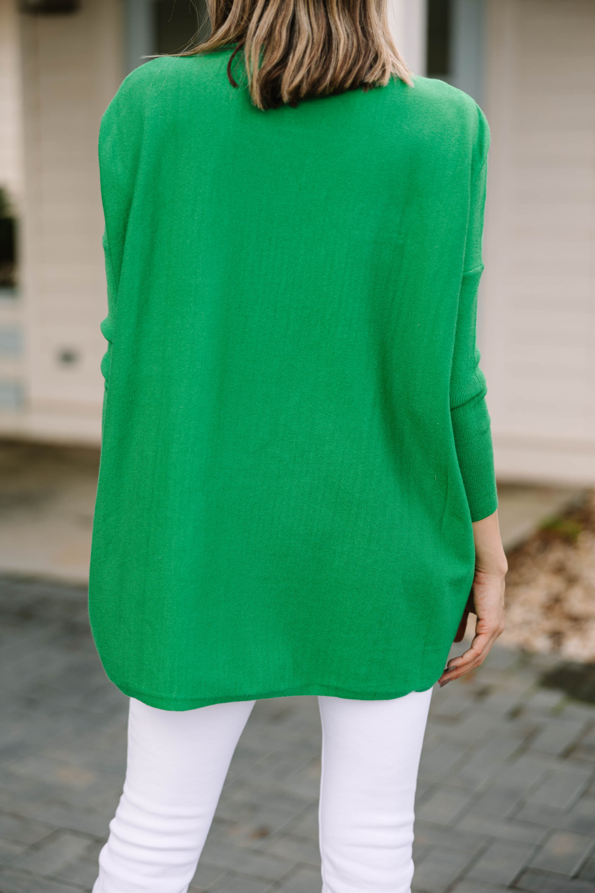 CHIRNAISHOP - Loving My Life Kelly Green Pocket Tunic