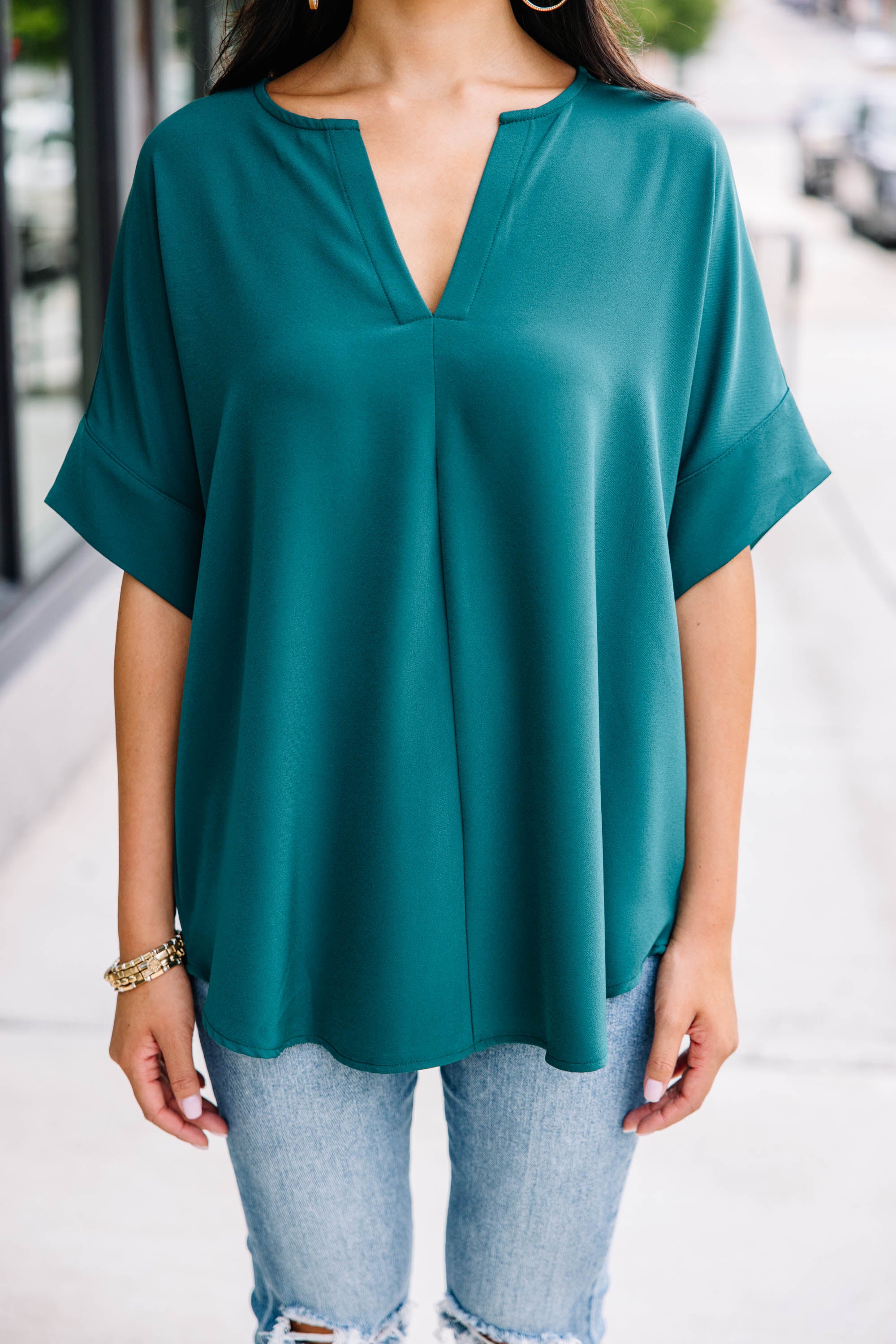 CHIRNAISHOP - This Is Why Deep Green Top