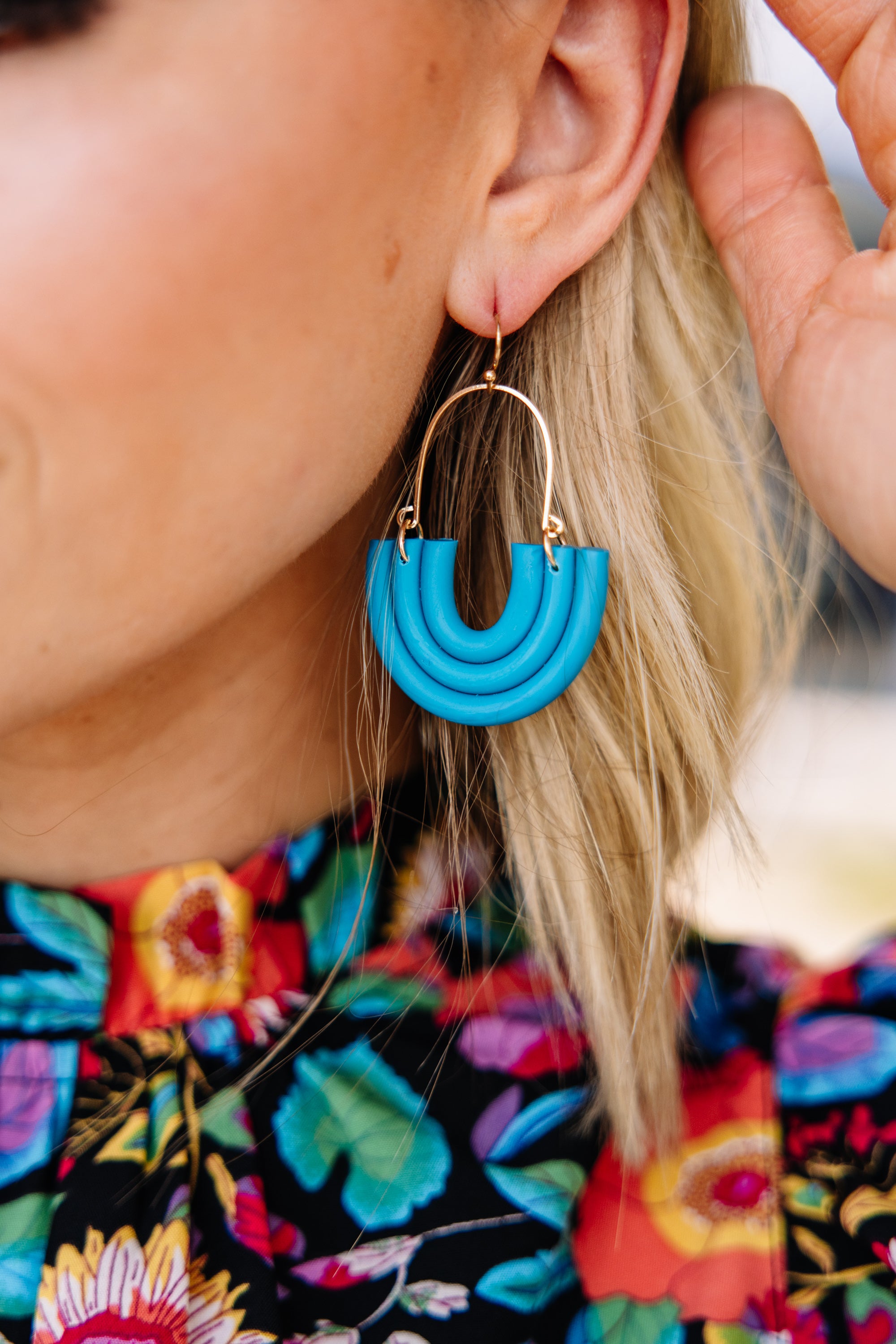 CHIRNAISHOP - It's Your Turn Turquoise Blue Earrings