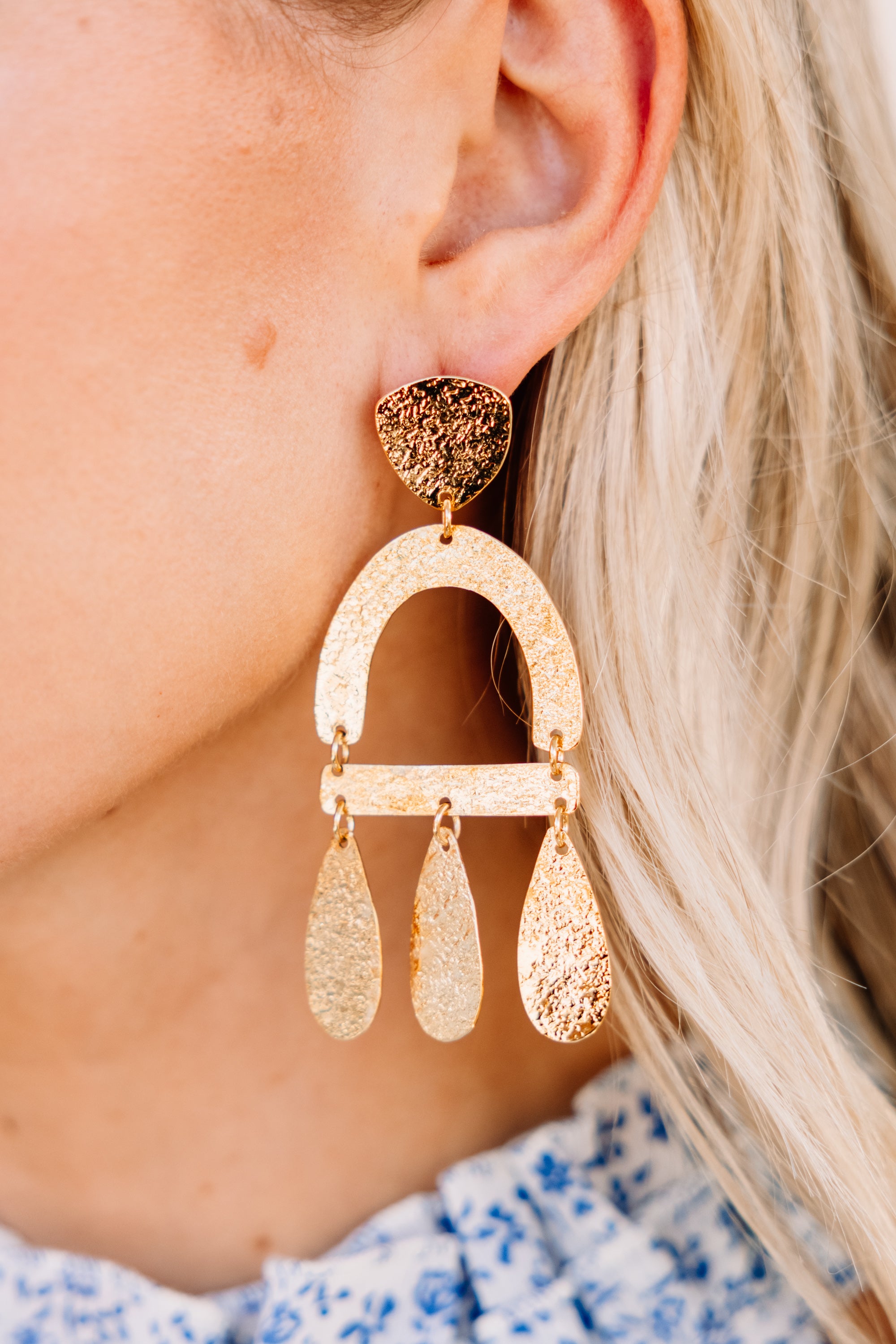 CHIRNAISHOP - Treasure Jewels: Tory Gold Statement Earrings