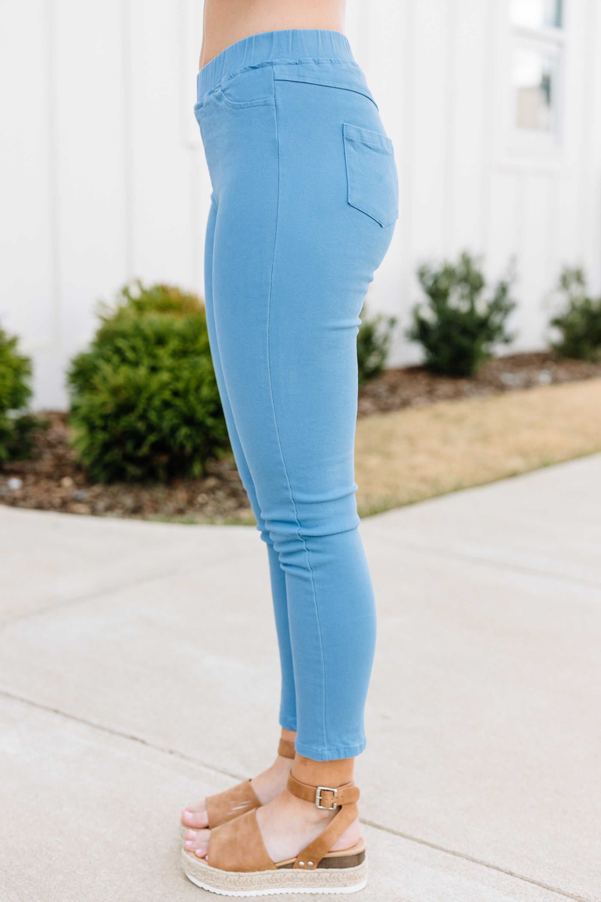 CHIRNAISHOP - Speak Your Mind Denim Blue Jeggings