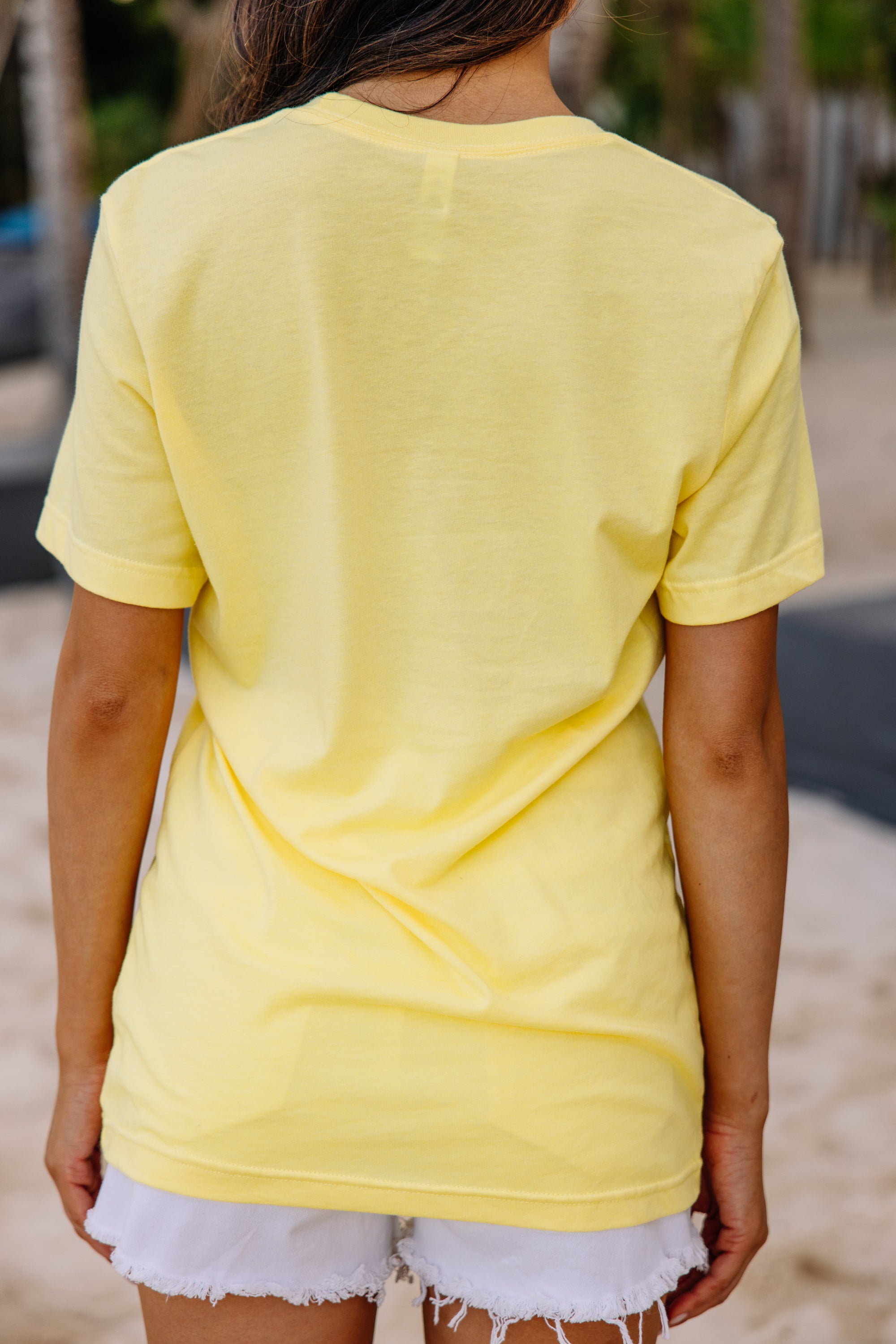 CHIRNAISHOP - Beach Drink Sleep Yellow Graphic Tee