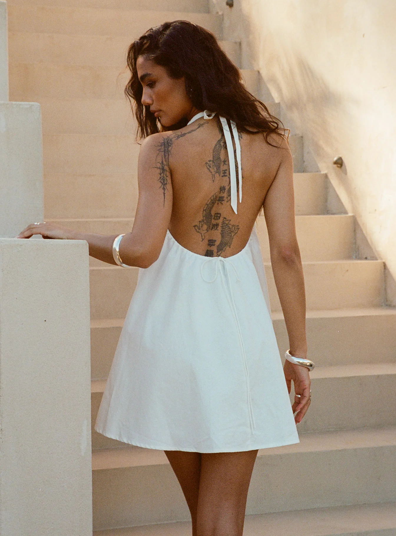 Loreena Mini Dress White