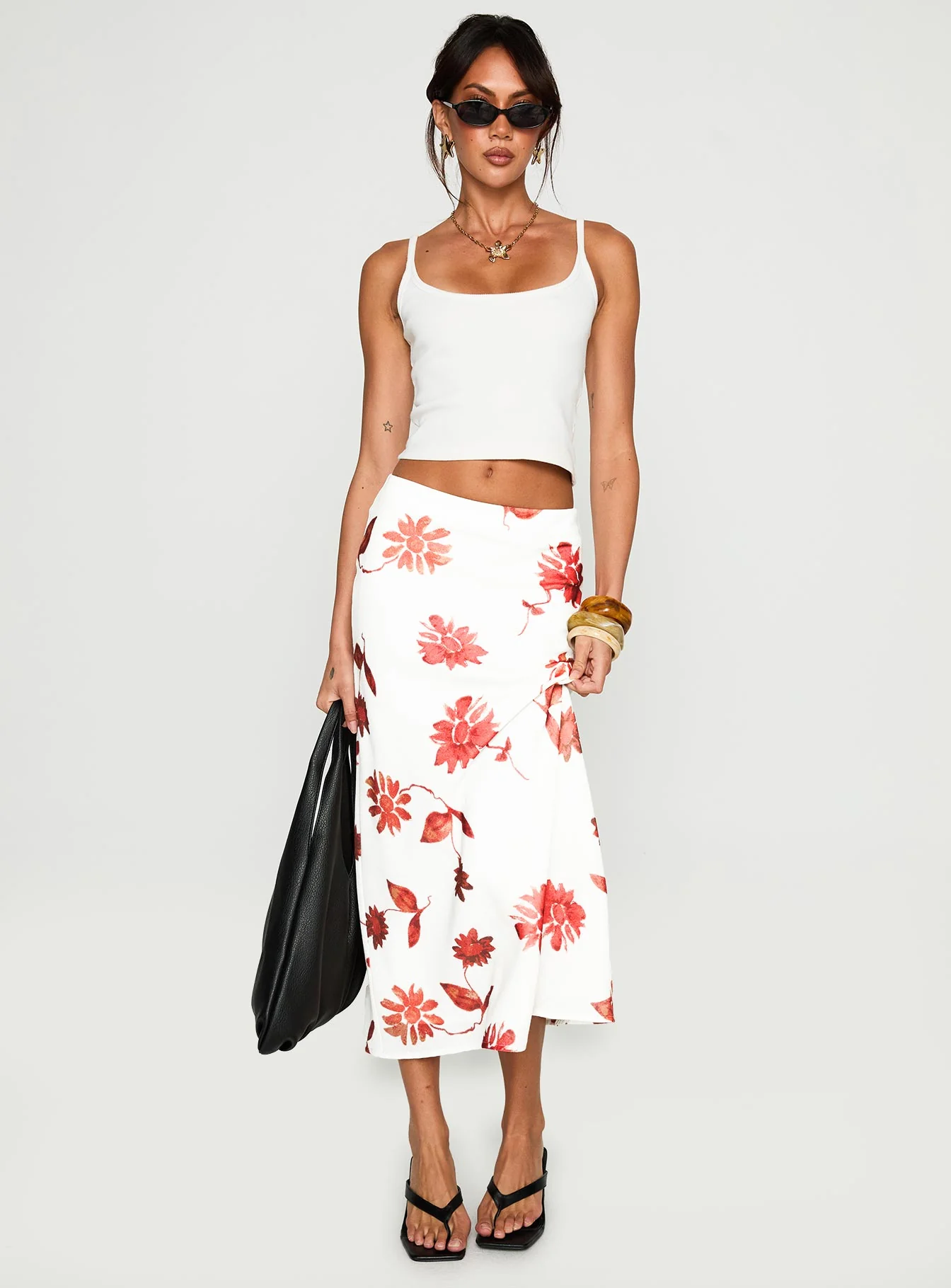 Sun Soaked Midi Skirt Multi