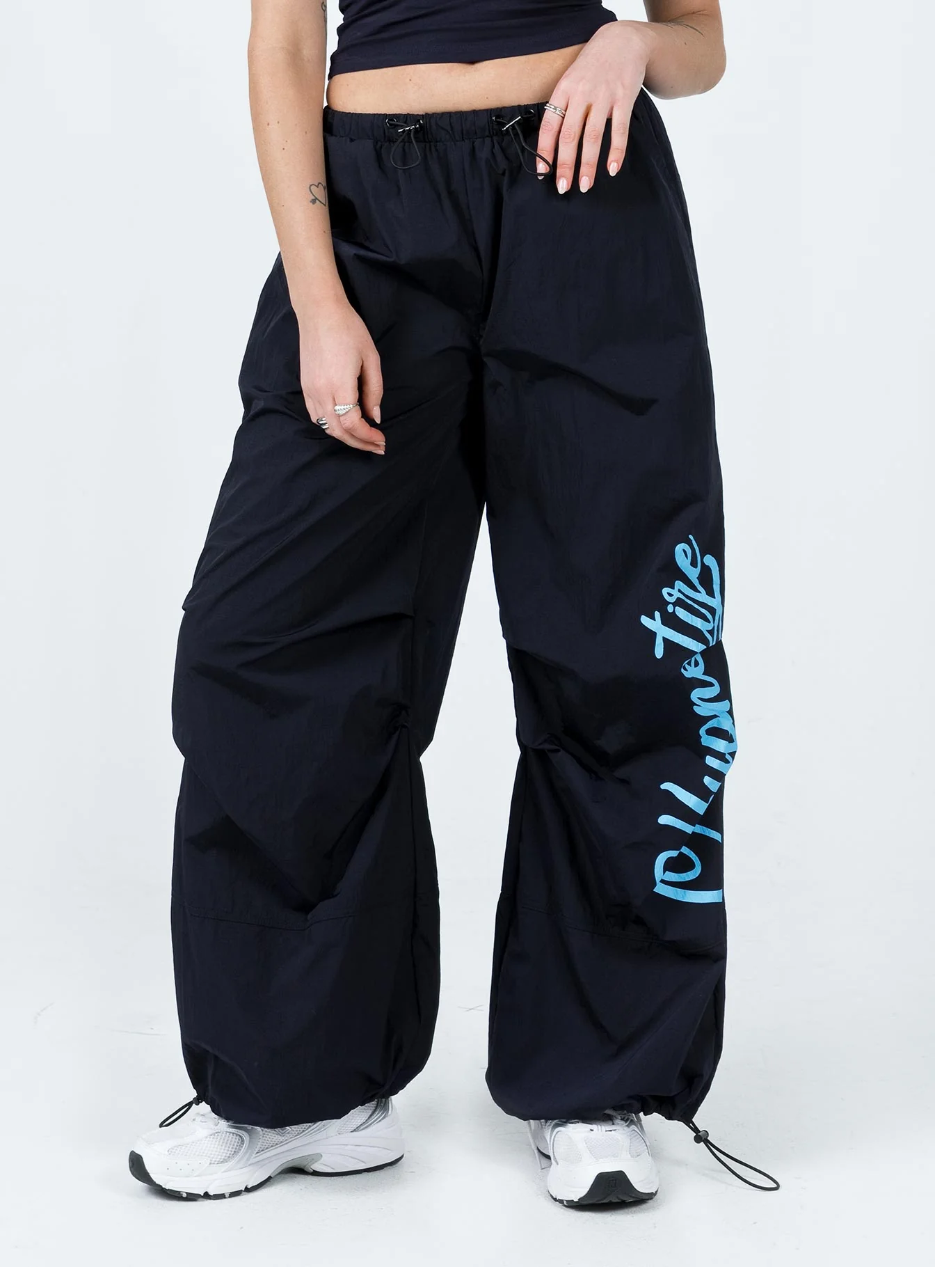 Hypnotize Parachute Pants Navy