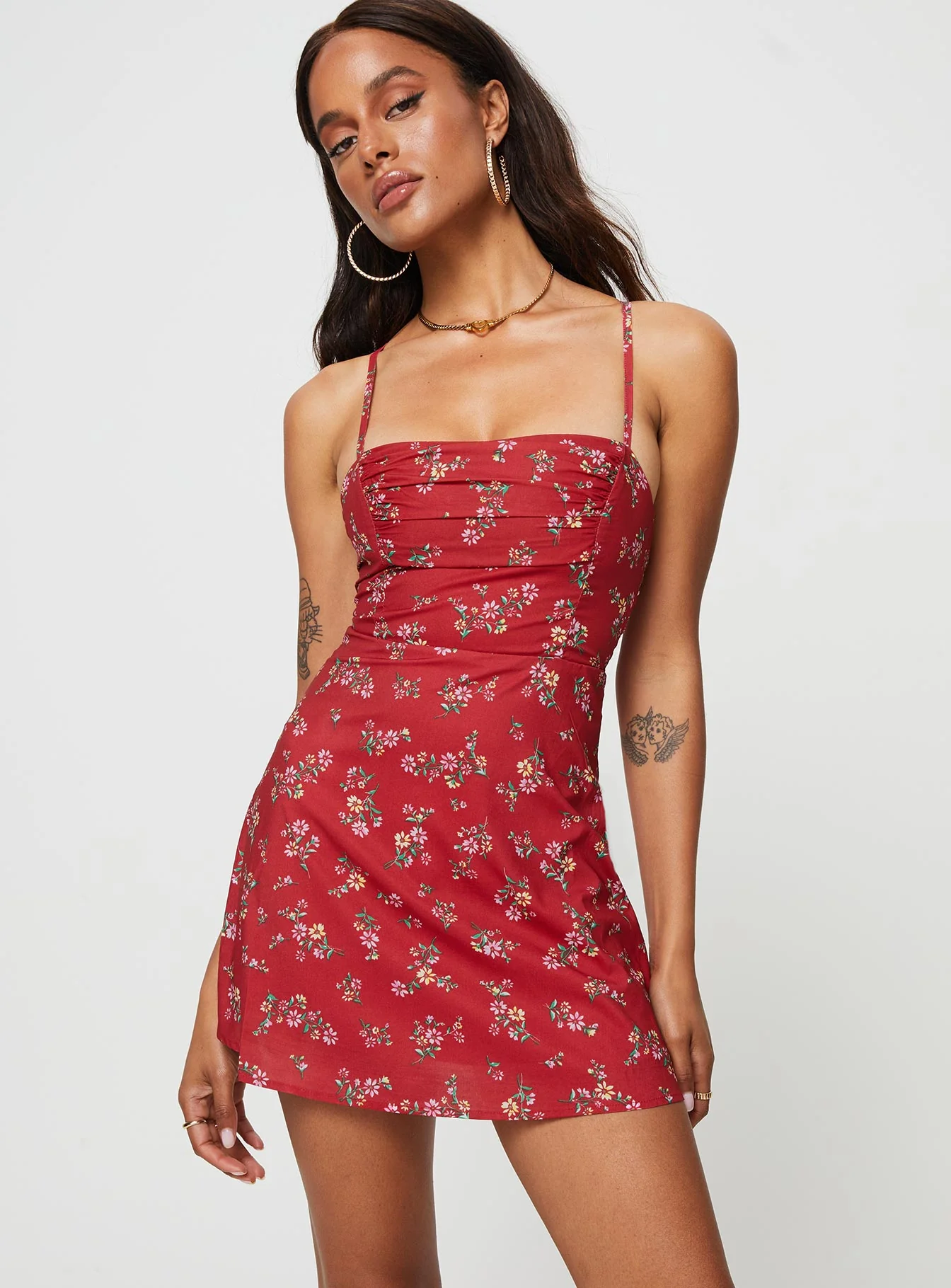 Marklea Mini Dress Red Floral