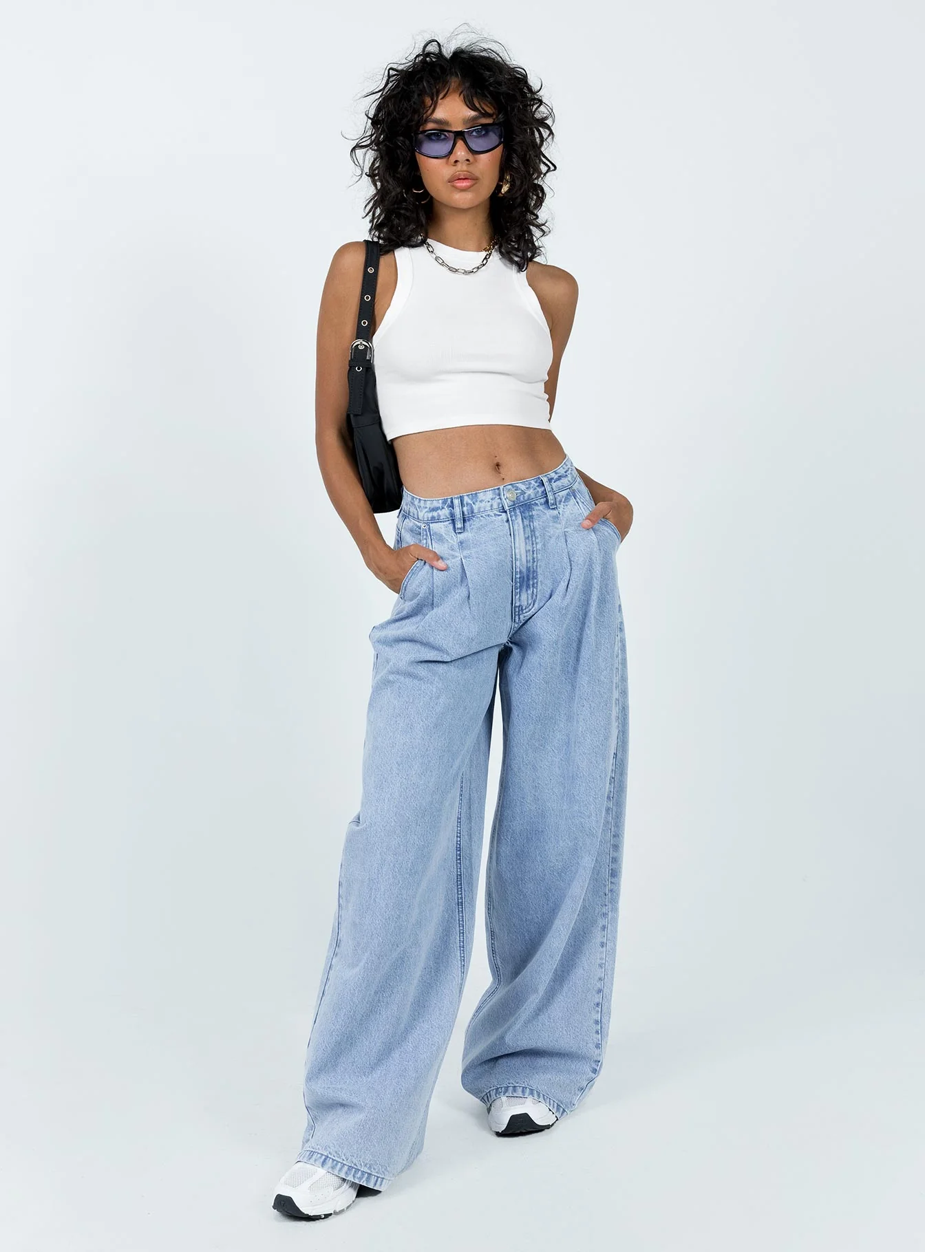 Bakali Wide Leg Jeans Light Wash