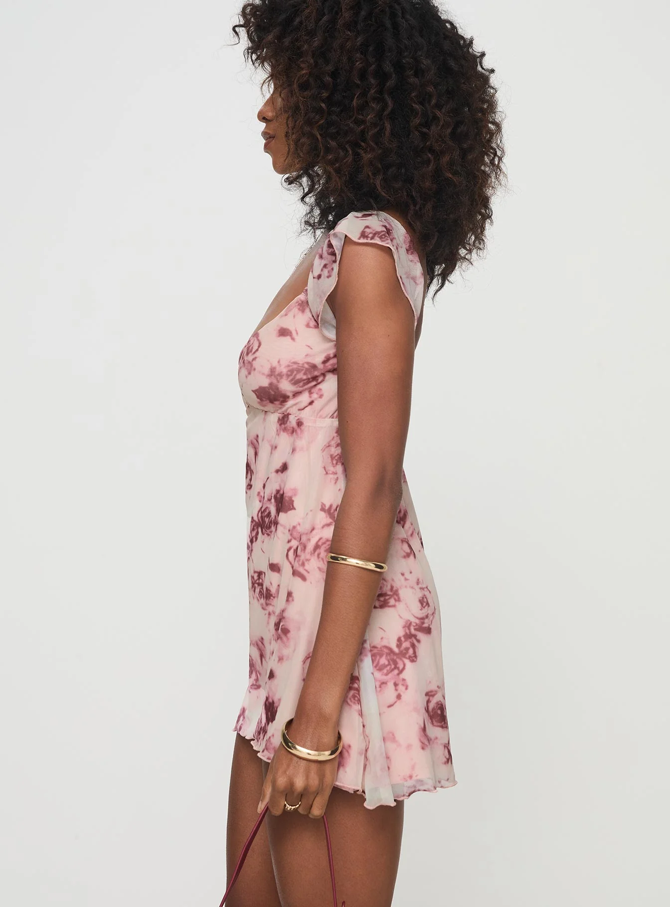 Trigg Mini Dress Pink Floral