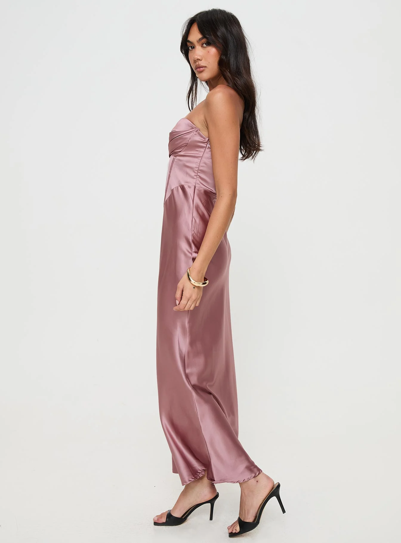 Yannick Strapless Maxi Dress Mocha