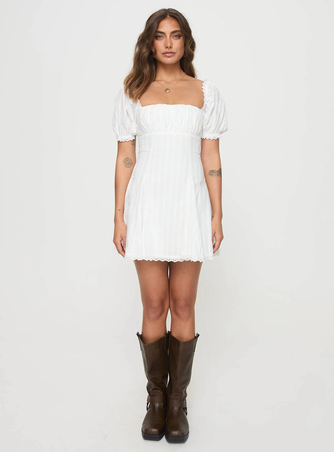 Rabatia Mini Dress White