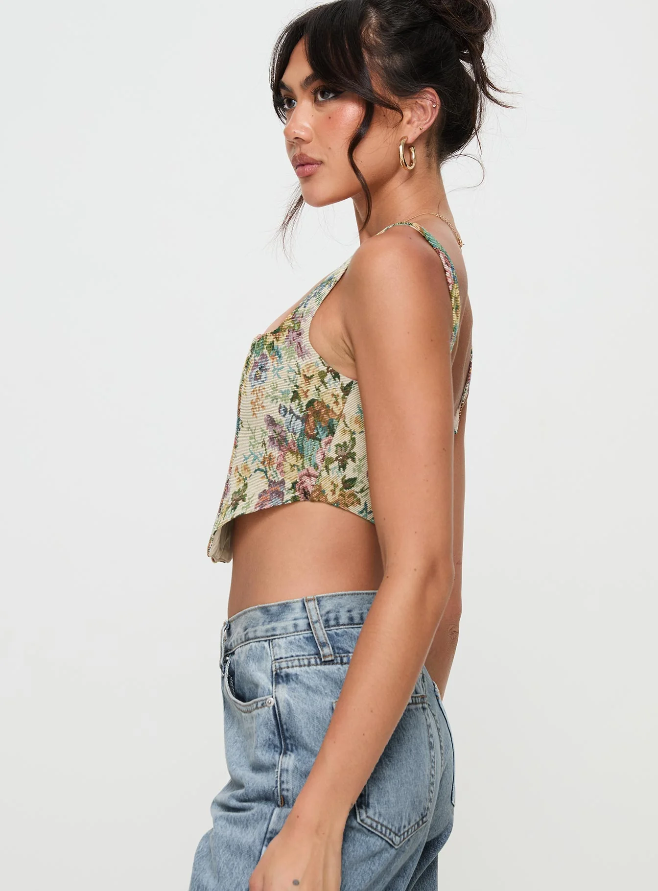 Tender Heart Corset Top Multi