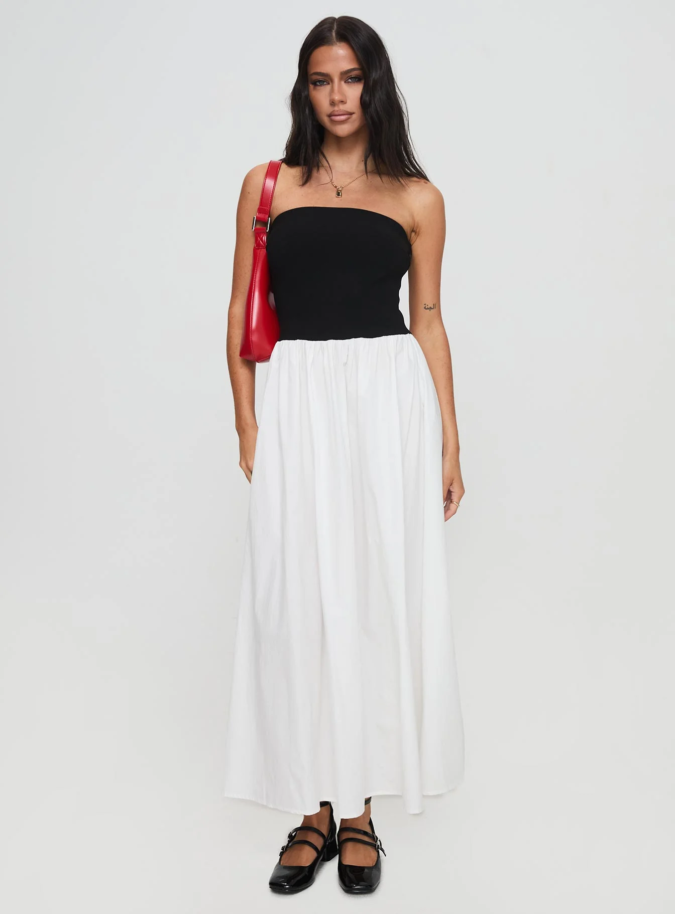 Rhett Maxi Dress Black / White