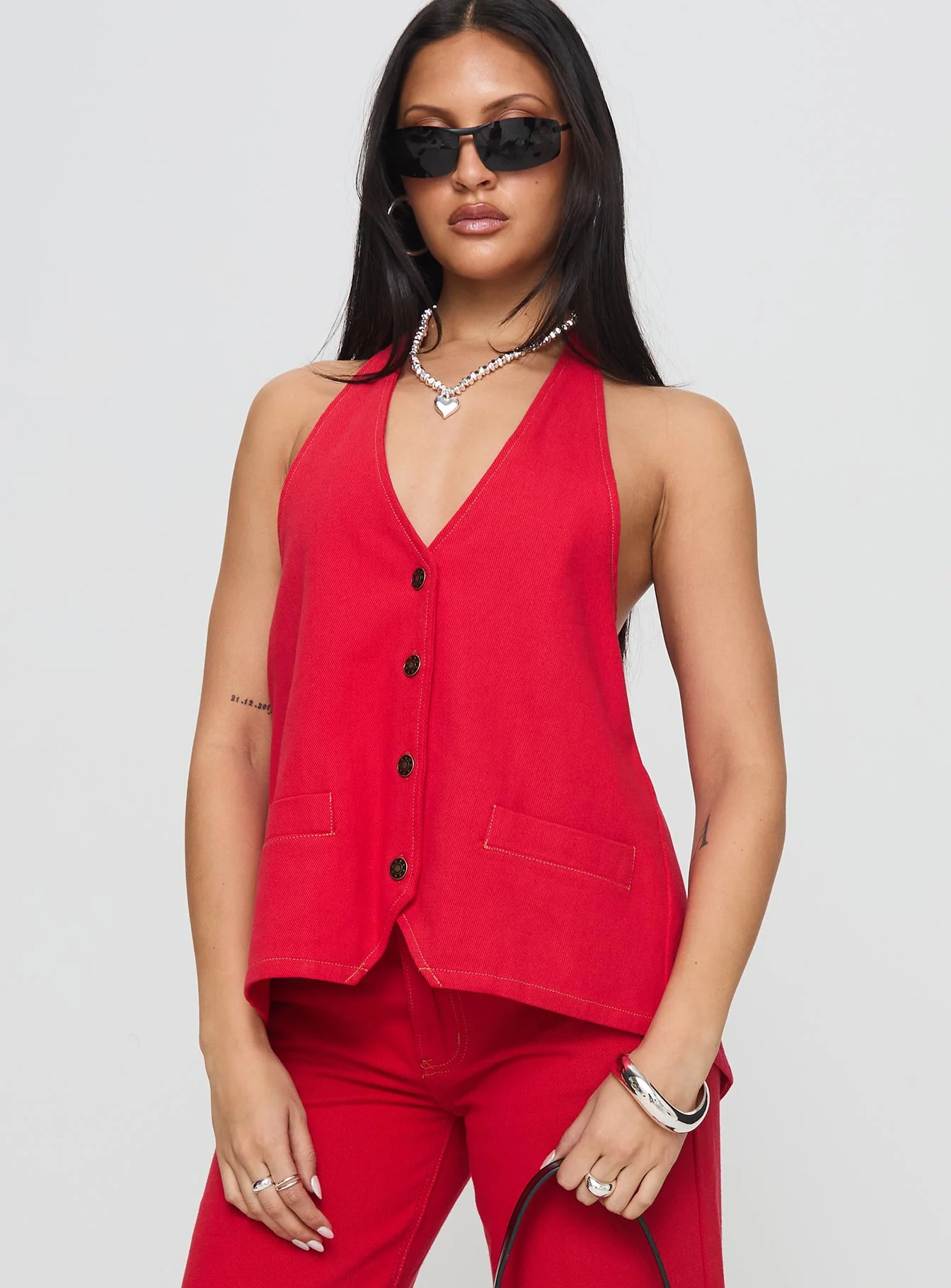 Hills Halter Crimson