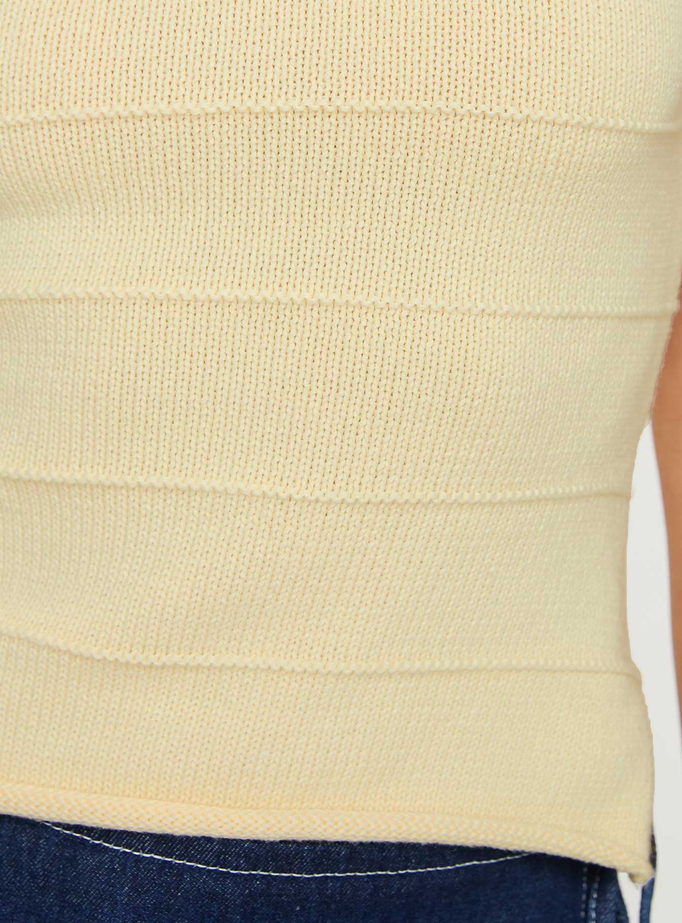 Hisplane Knit Top Cream