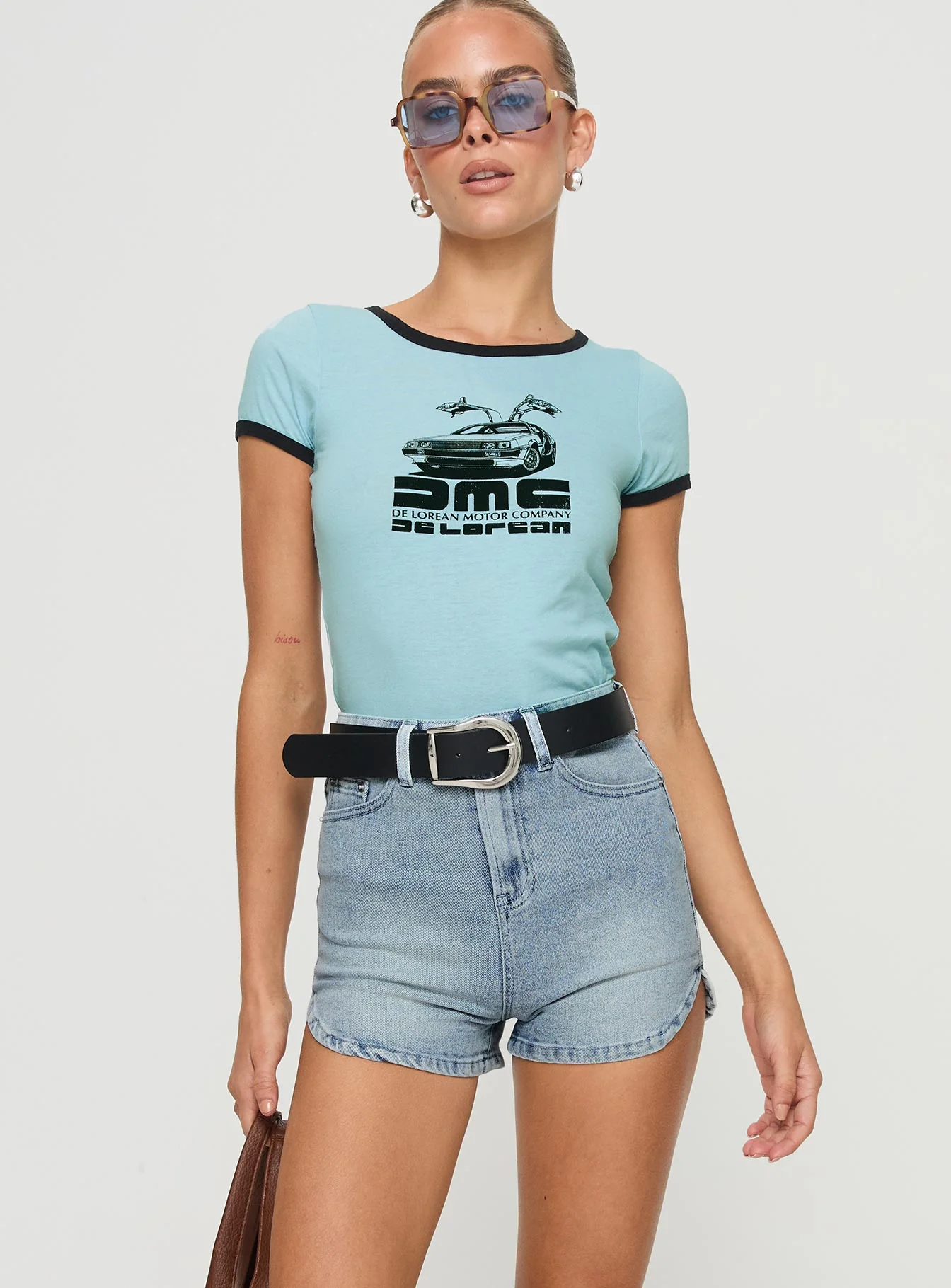 Richardsons Denim Shorts Light Blue Wash