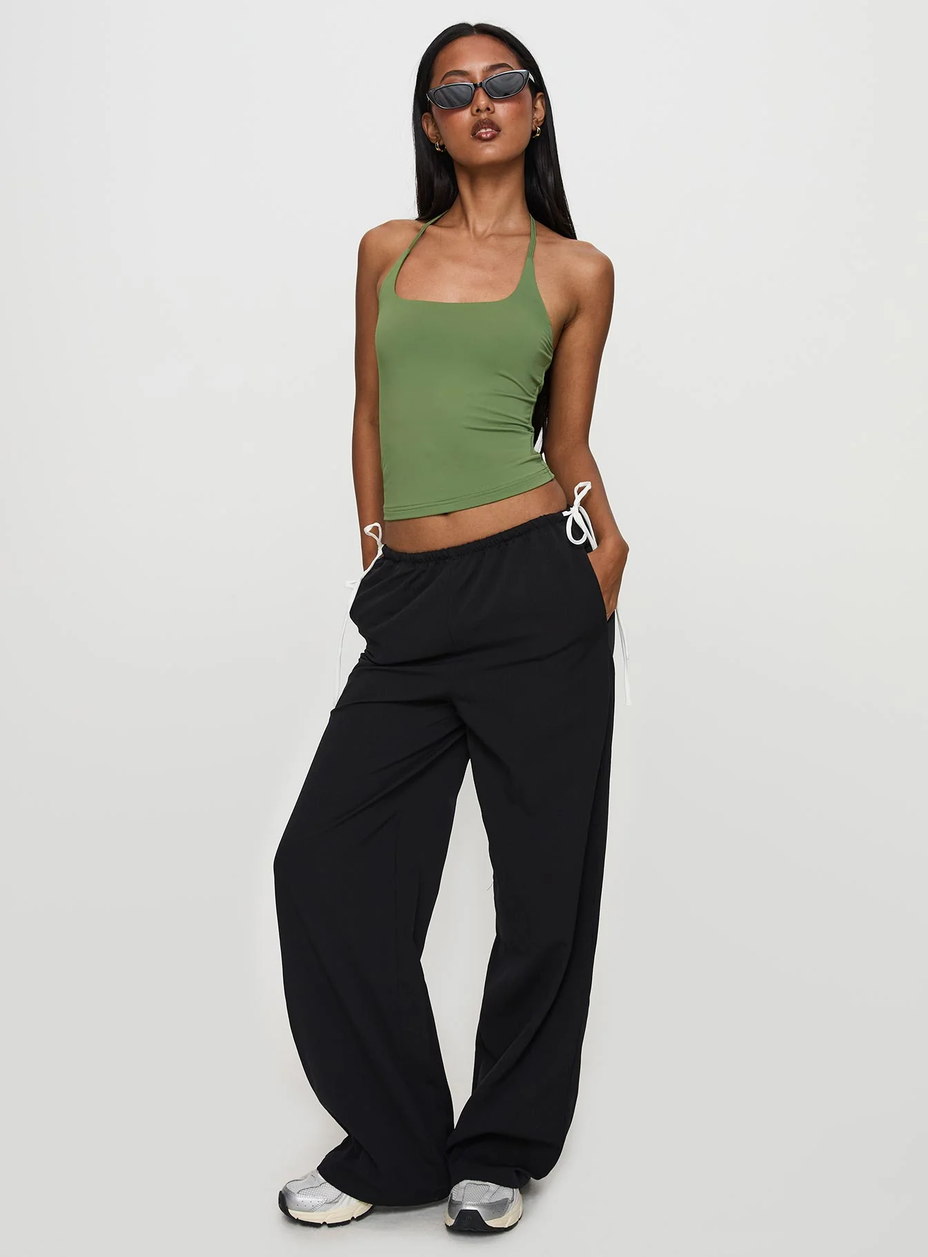 Sweet As Sugar Bow Pants Black / White