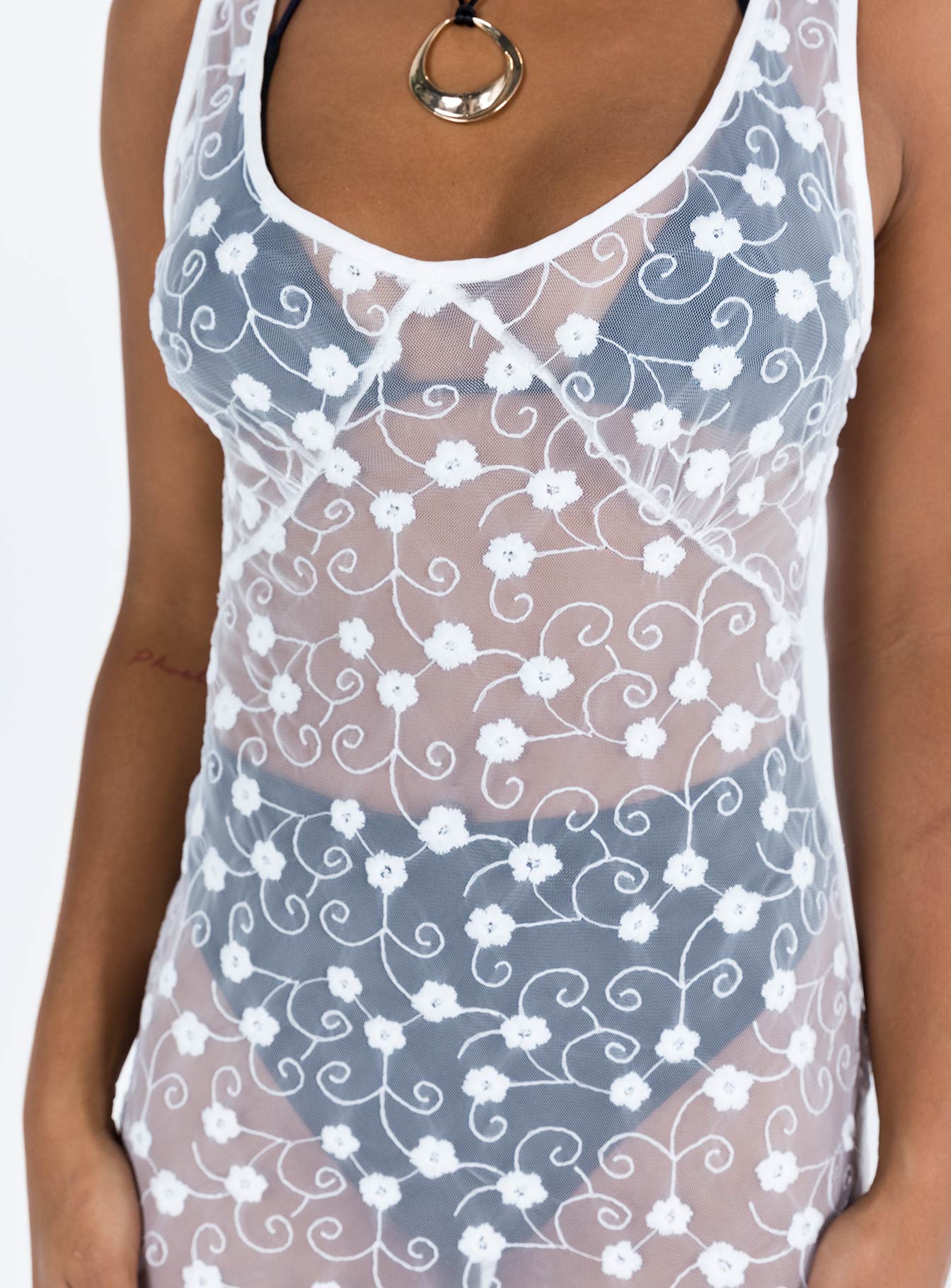 Britton Lace Maxi Dress White