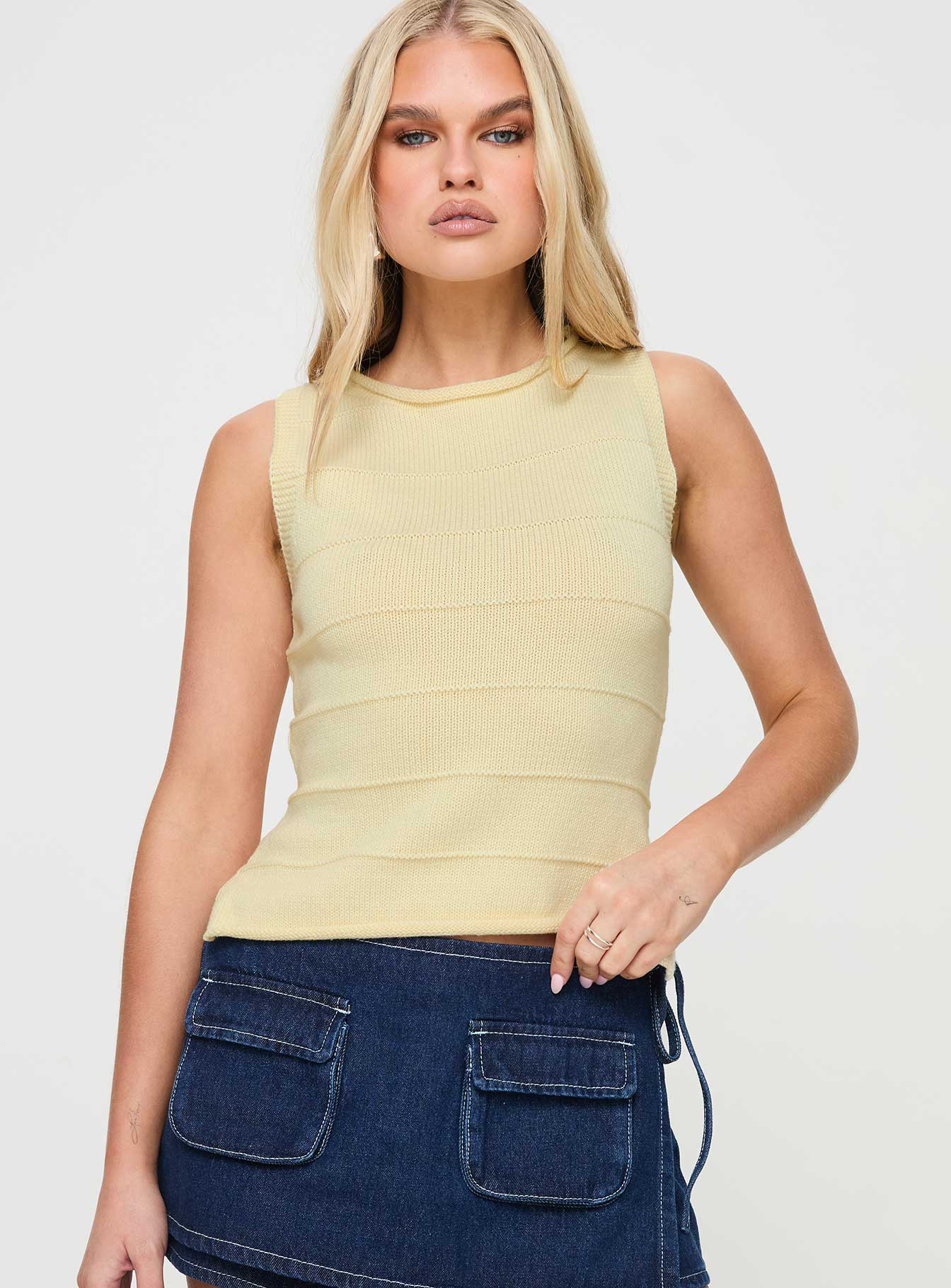 Hisplane Knit Top Cream
