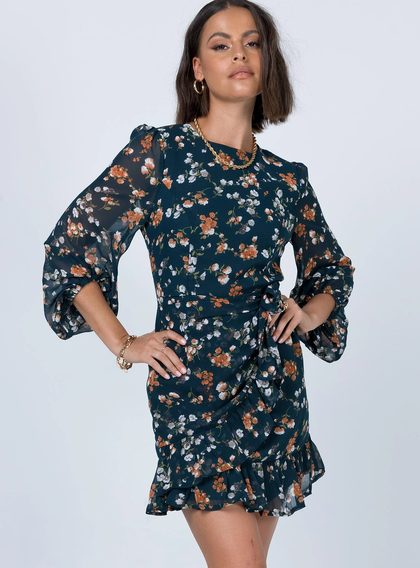 Meral Mini Dress Teal