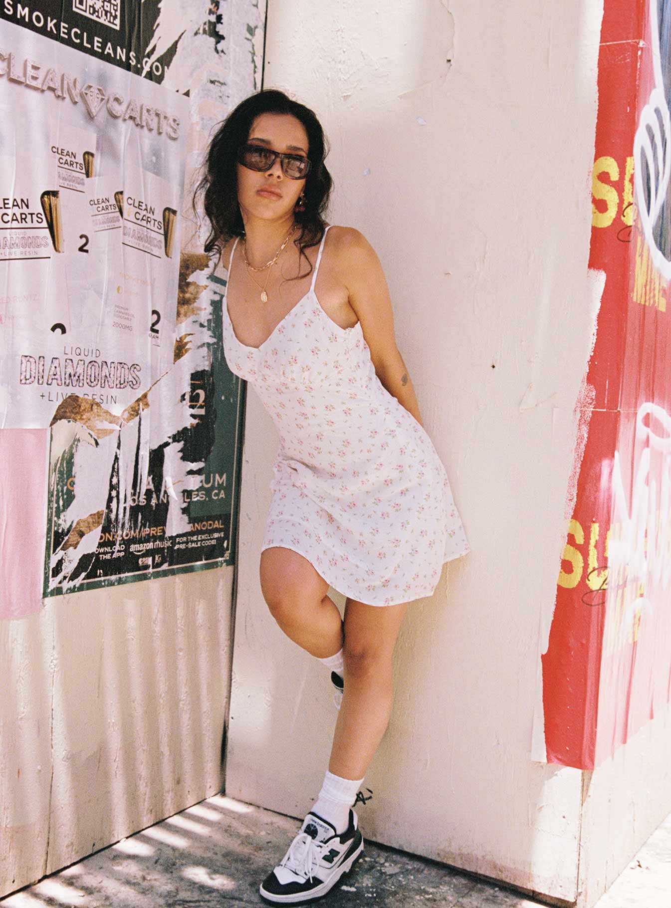 Jaye Mini Dress White Floral