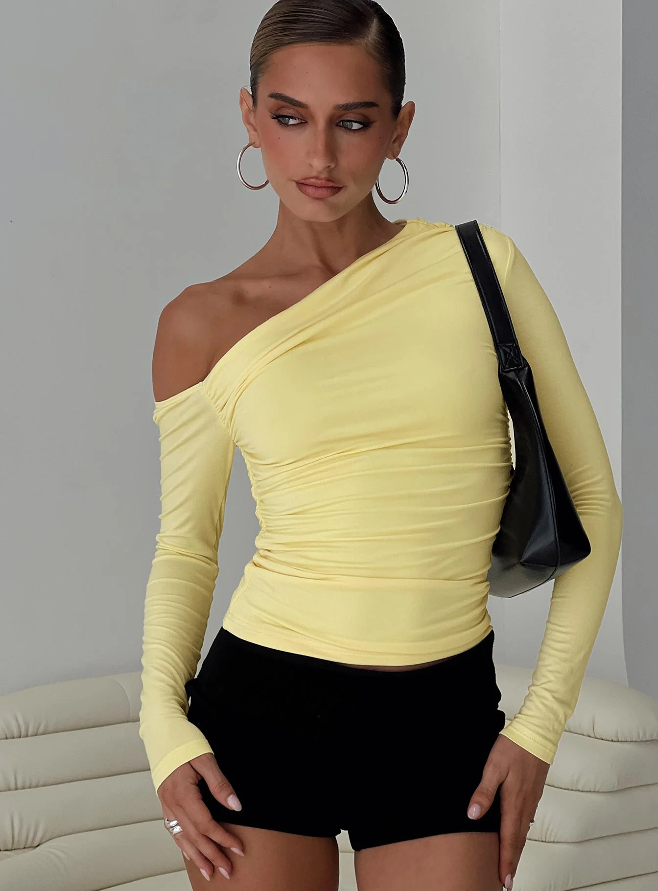 Beller Long Sleeve Top Lemon