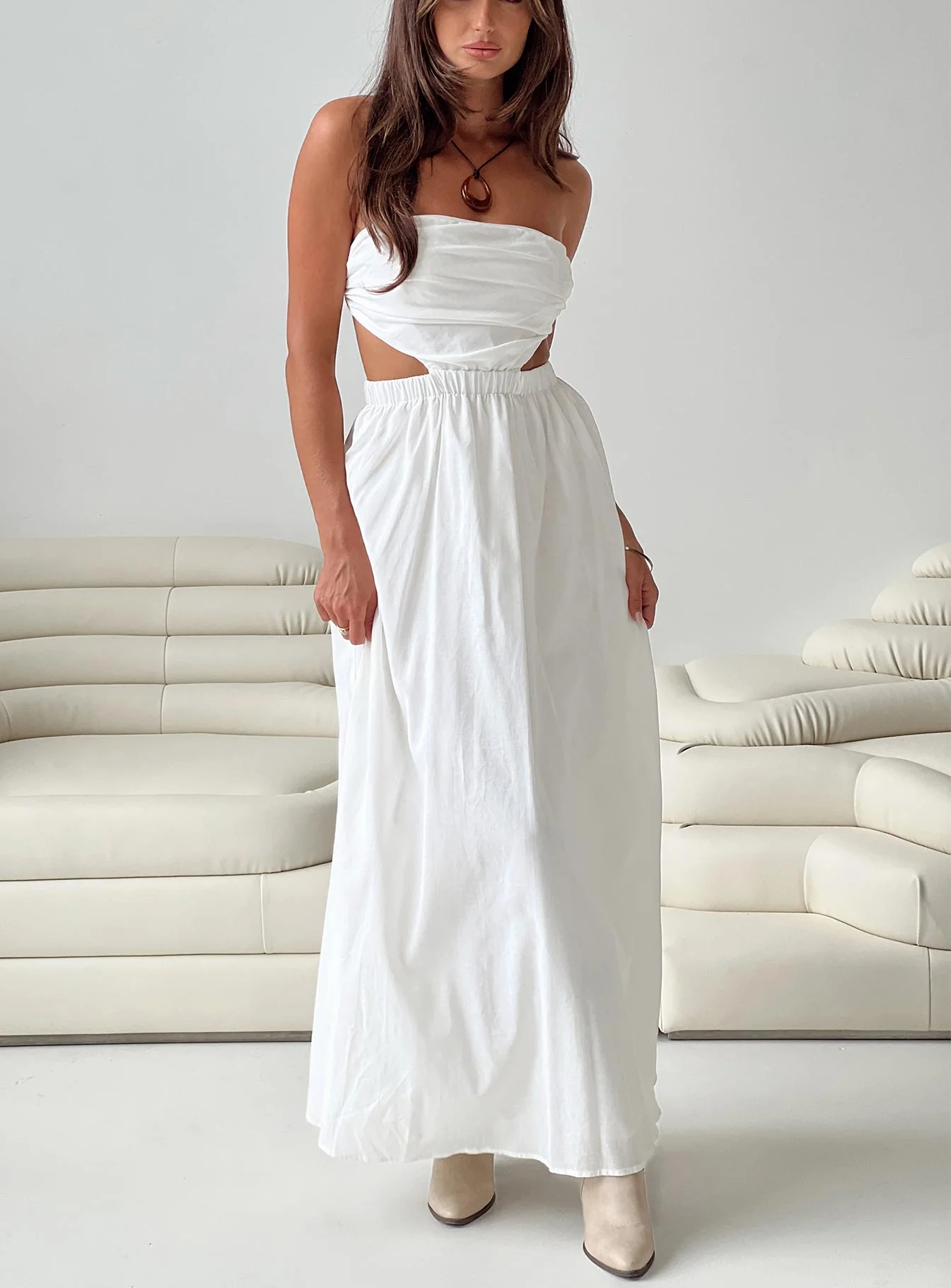 Jessia Maxi Dress White