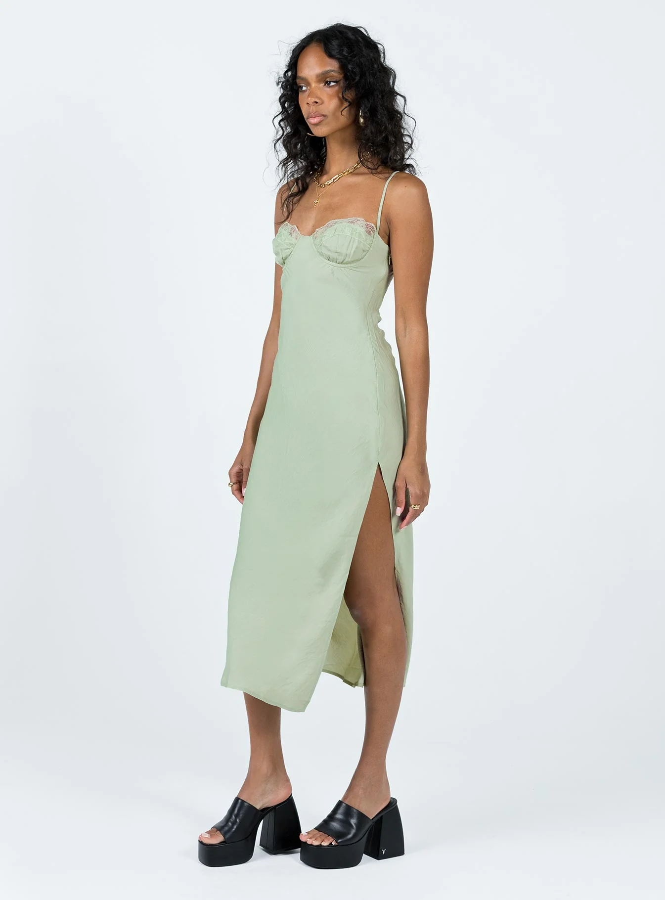 Hazel Midi Dress Sage