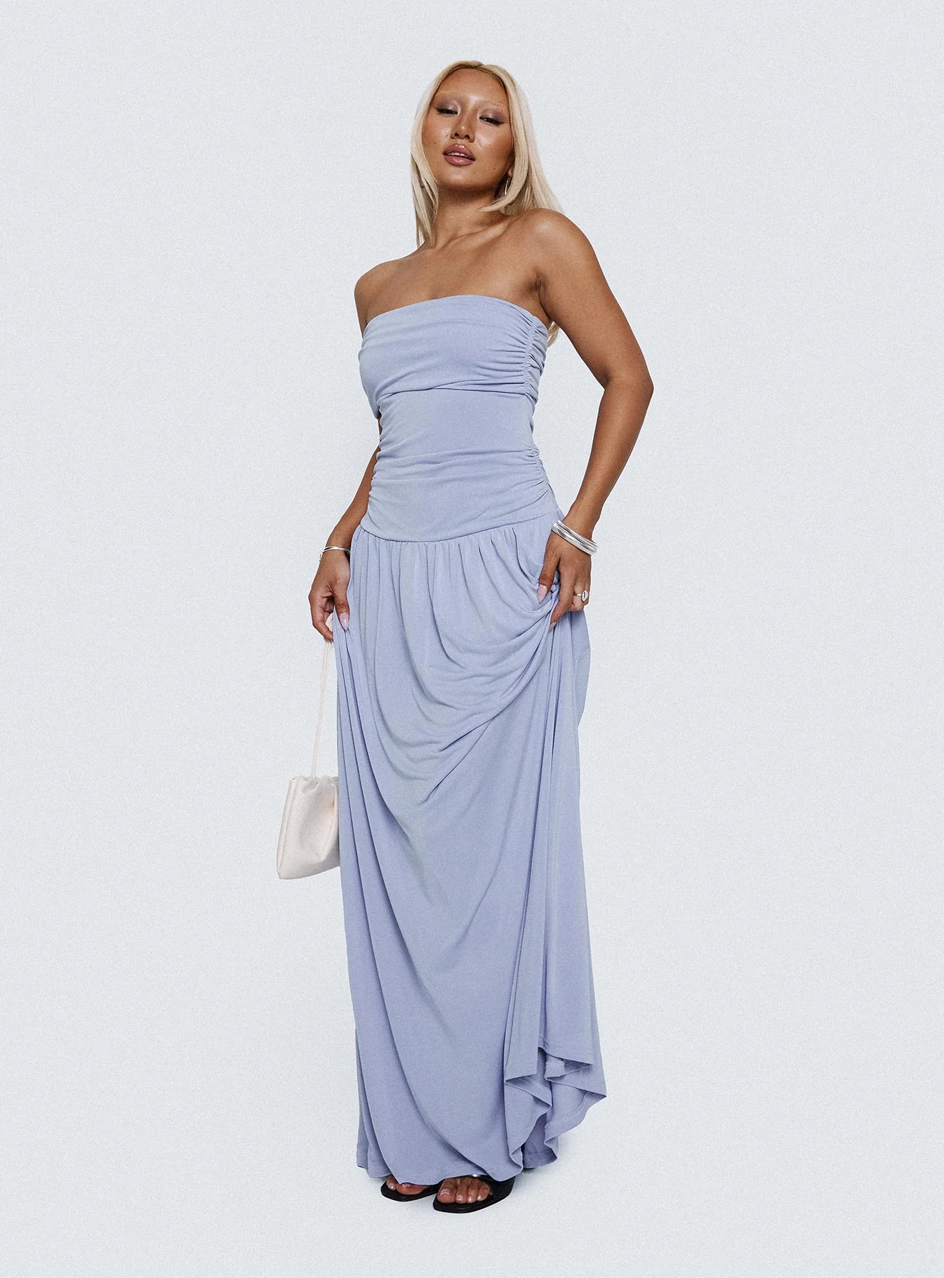 Decadence Strapless Maxi Dress Lilac