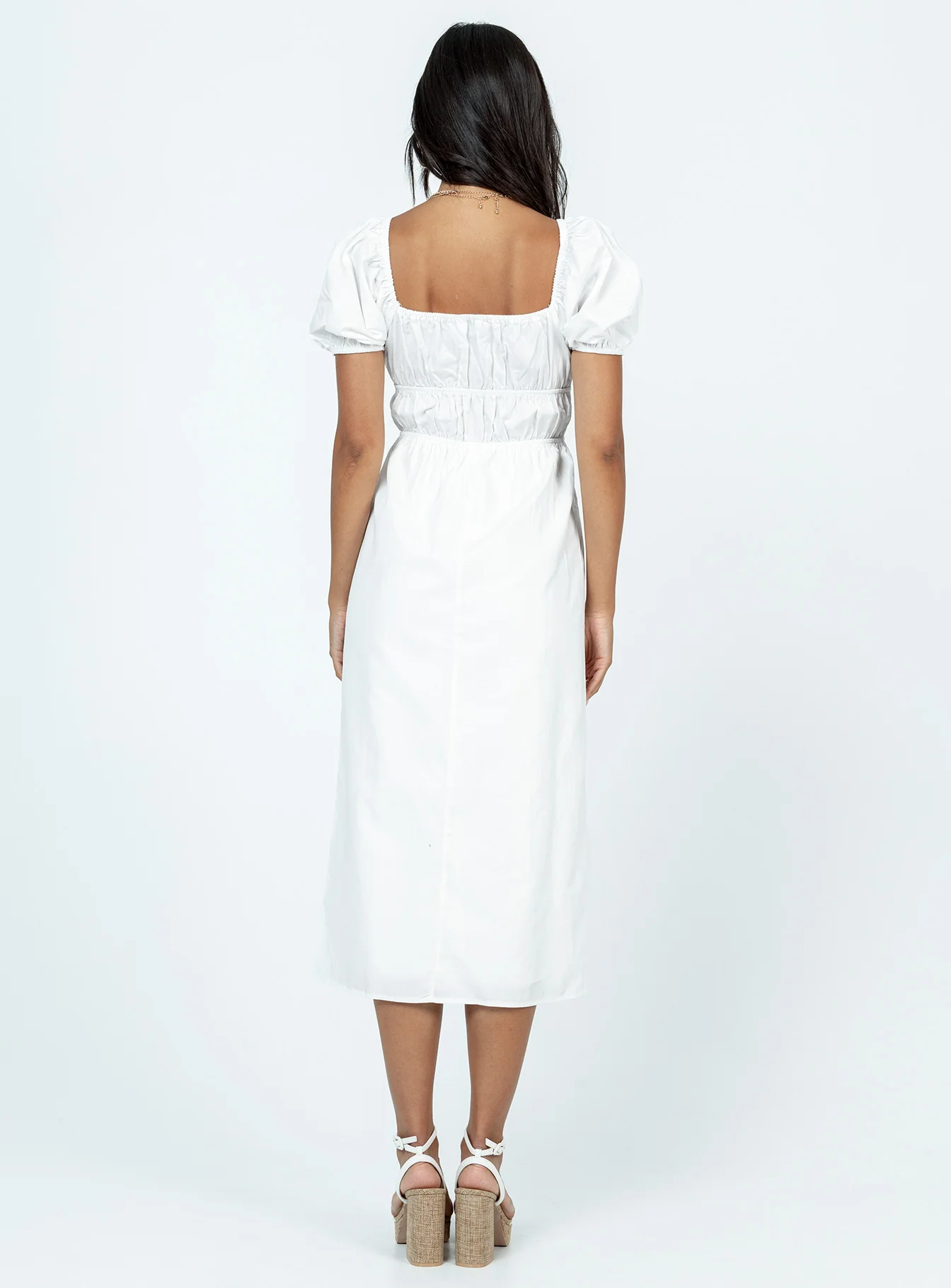 Avianna Midi Dress White