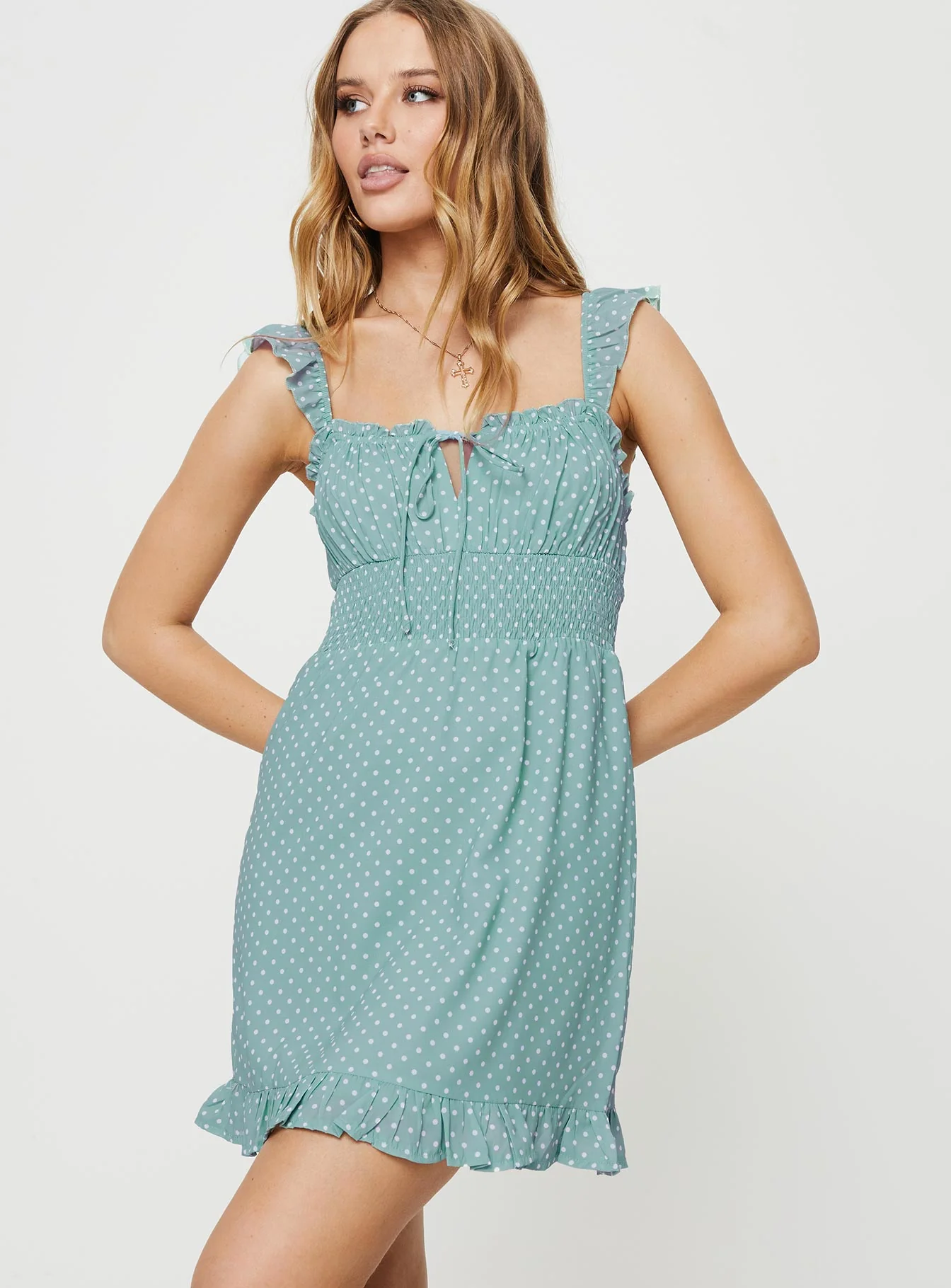 Allas Mini Dress Sage