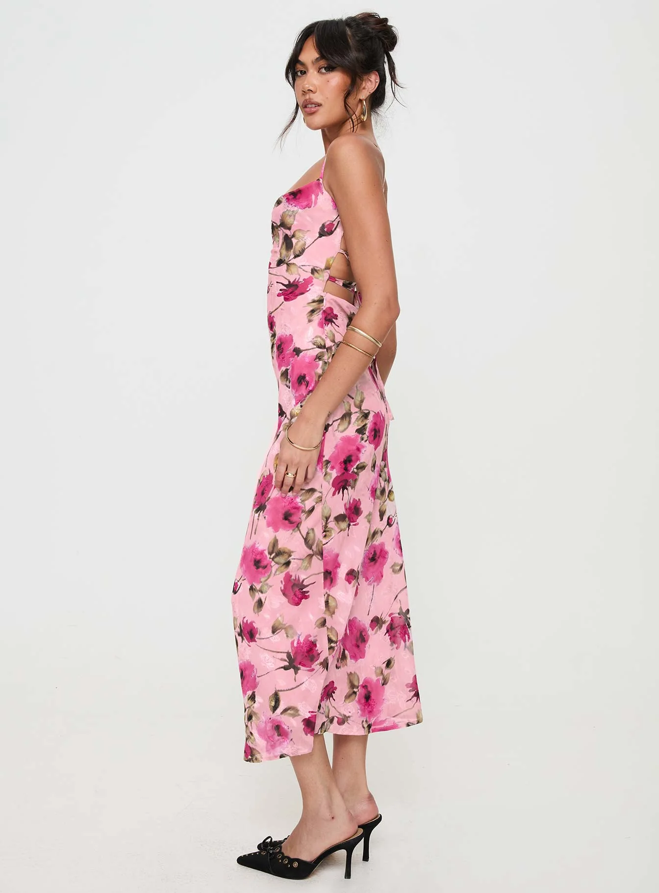 Ara Maxi Dress Pink Floral