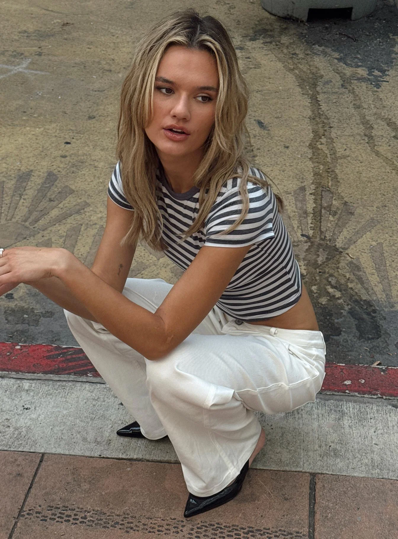 Floyra Top Blue / White Stripe