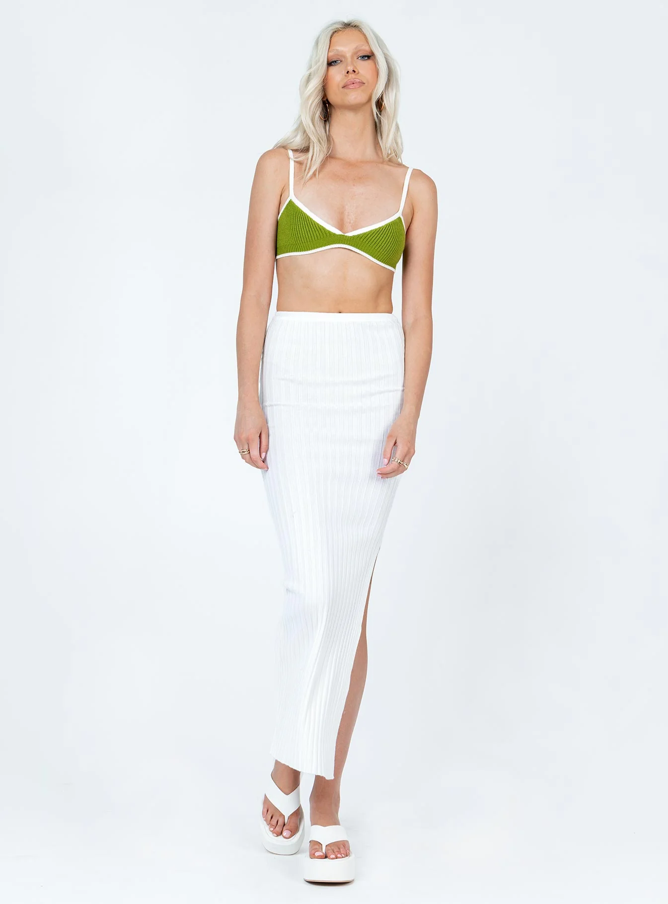 Blend Dannie Mid Waist Knit Skirt