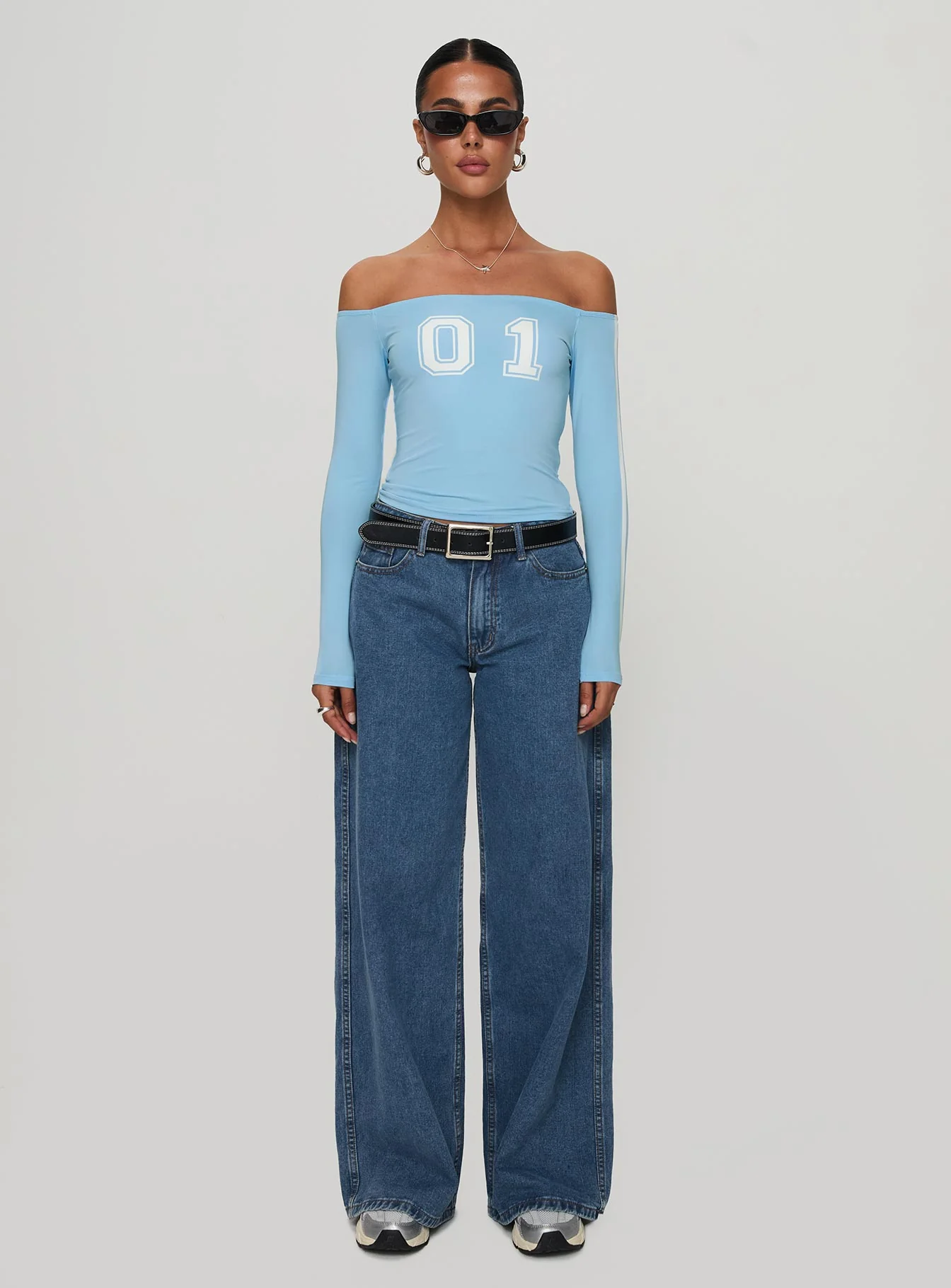 One And Only Long Sleeve Top Blue