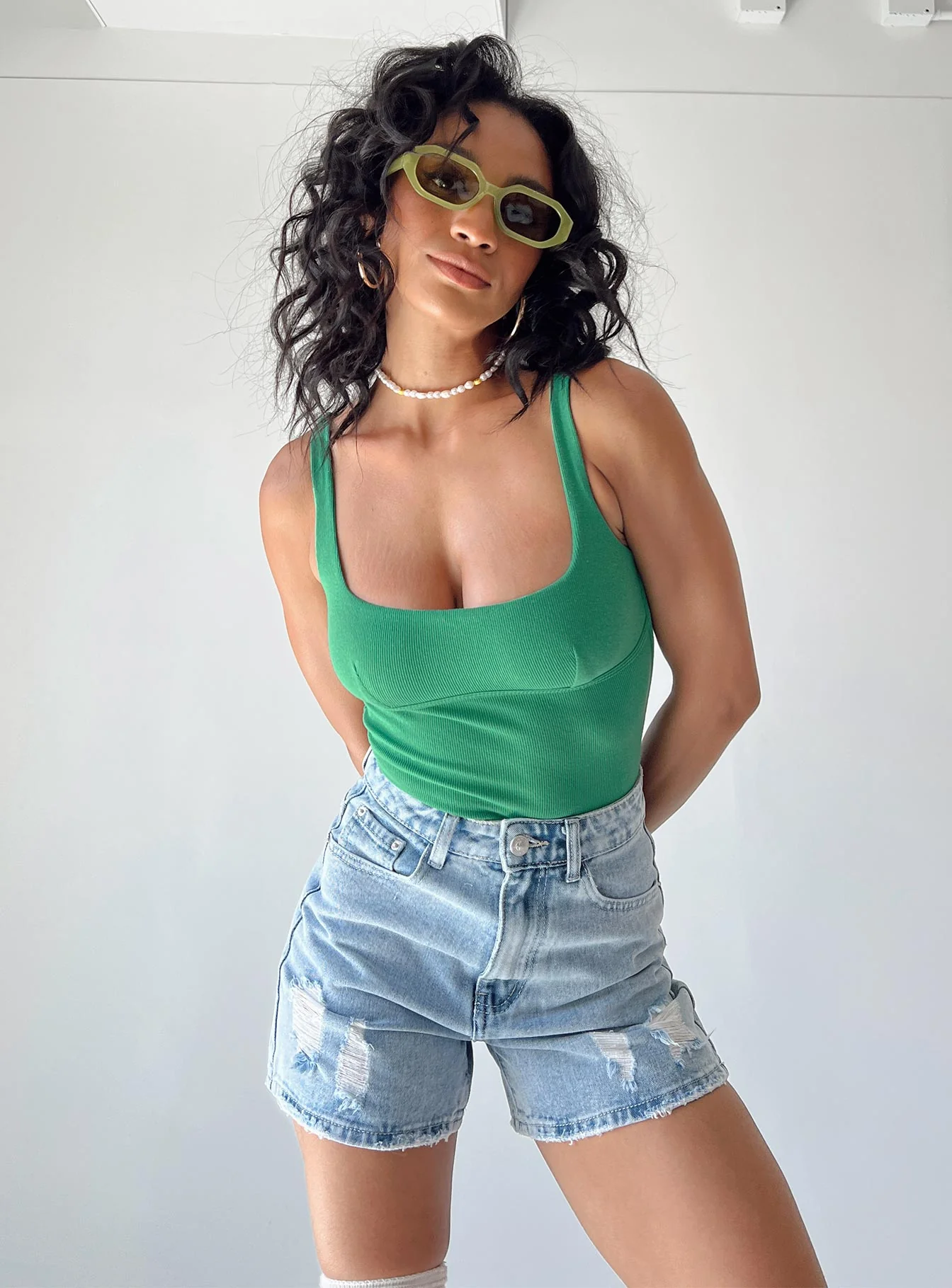 Mikasa Denim Shorts Denim