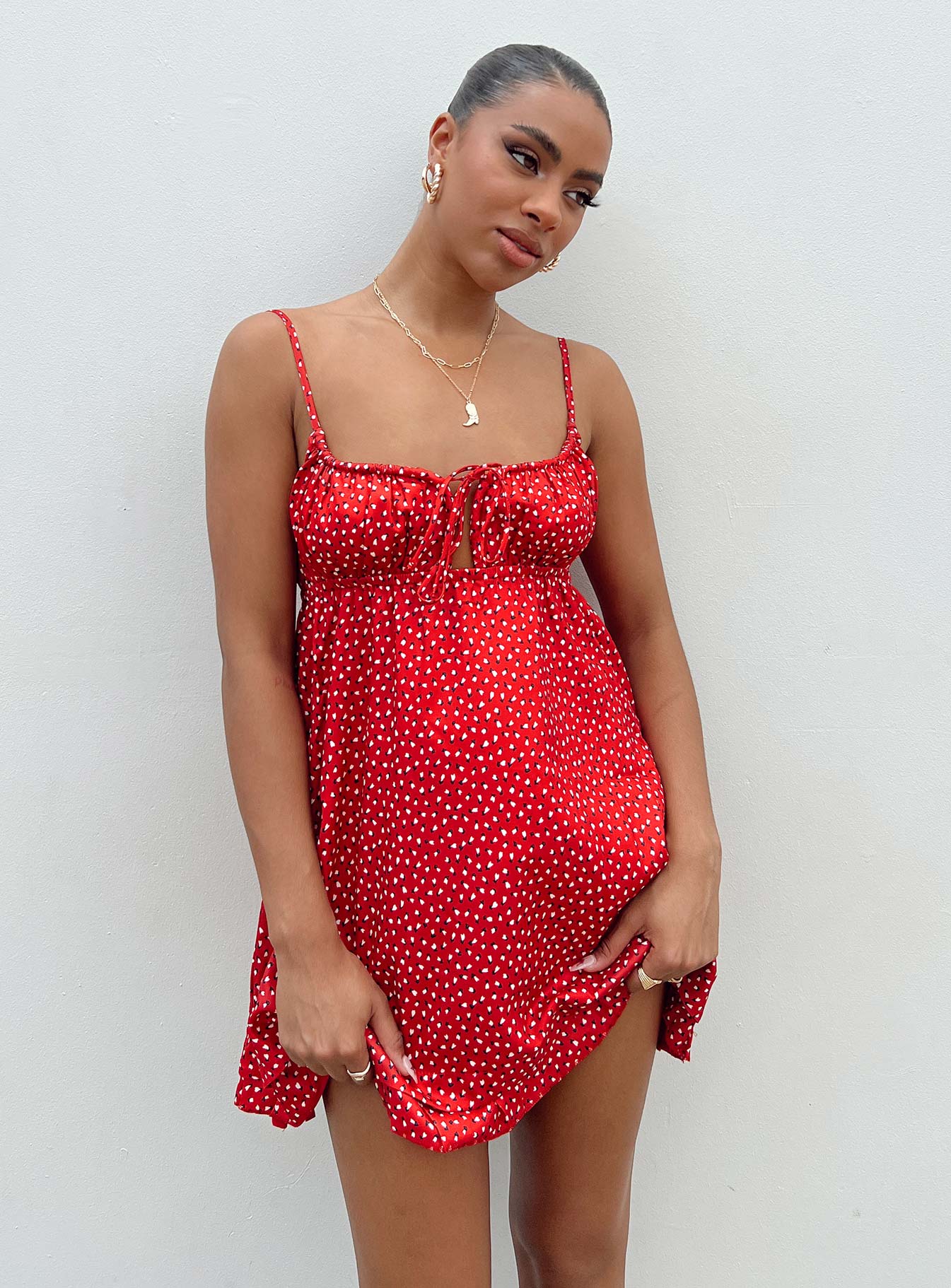 Empress Of Love Mini Dress Red