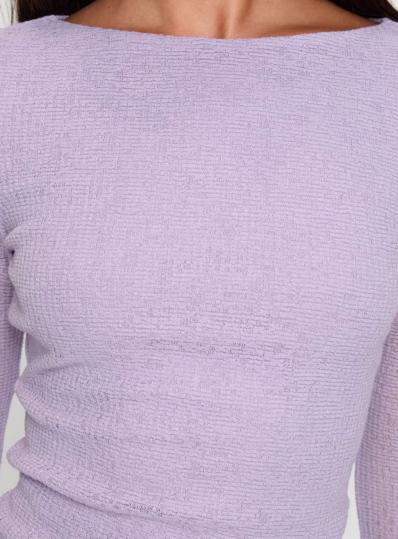 See You Soon Long Sleeve Top Purple