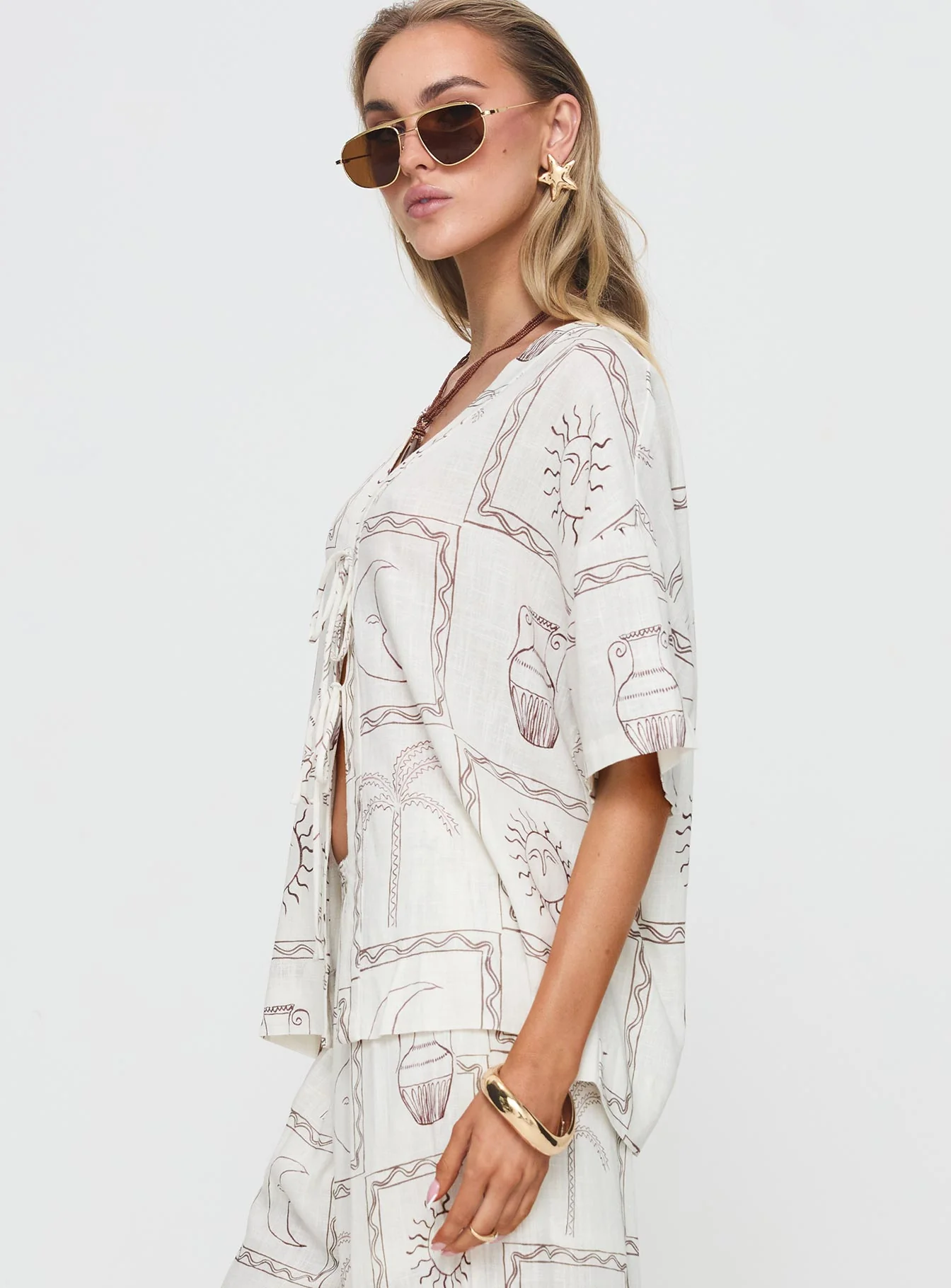 Sun Dream Shirt Cream / Multi