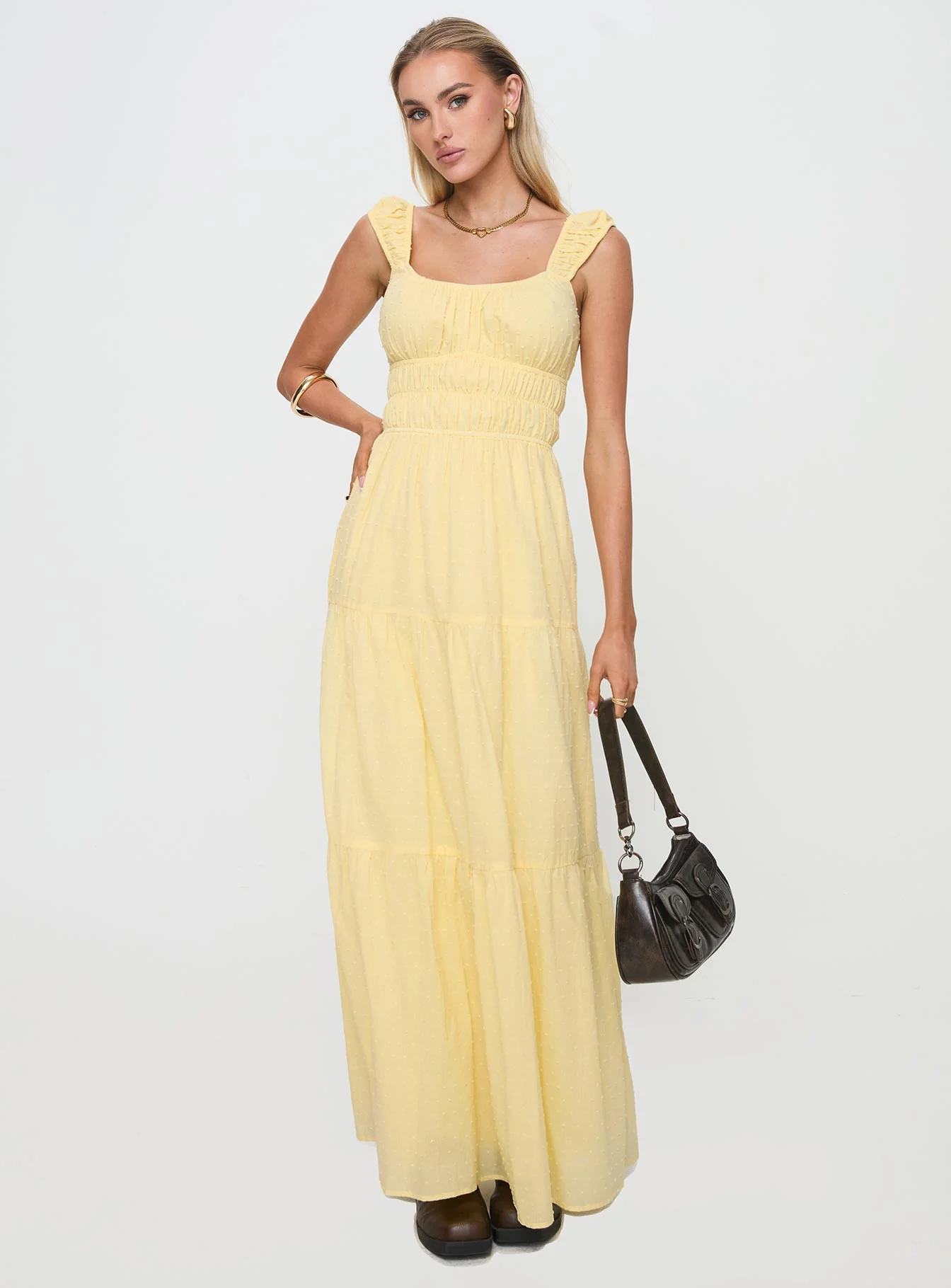 Skieler Maxi Dress Lemon