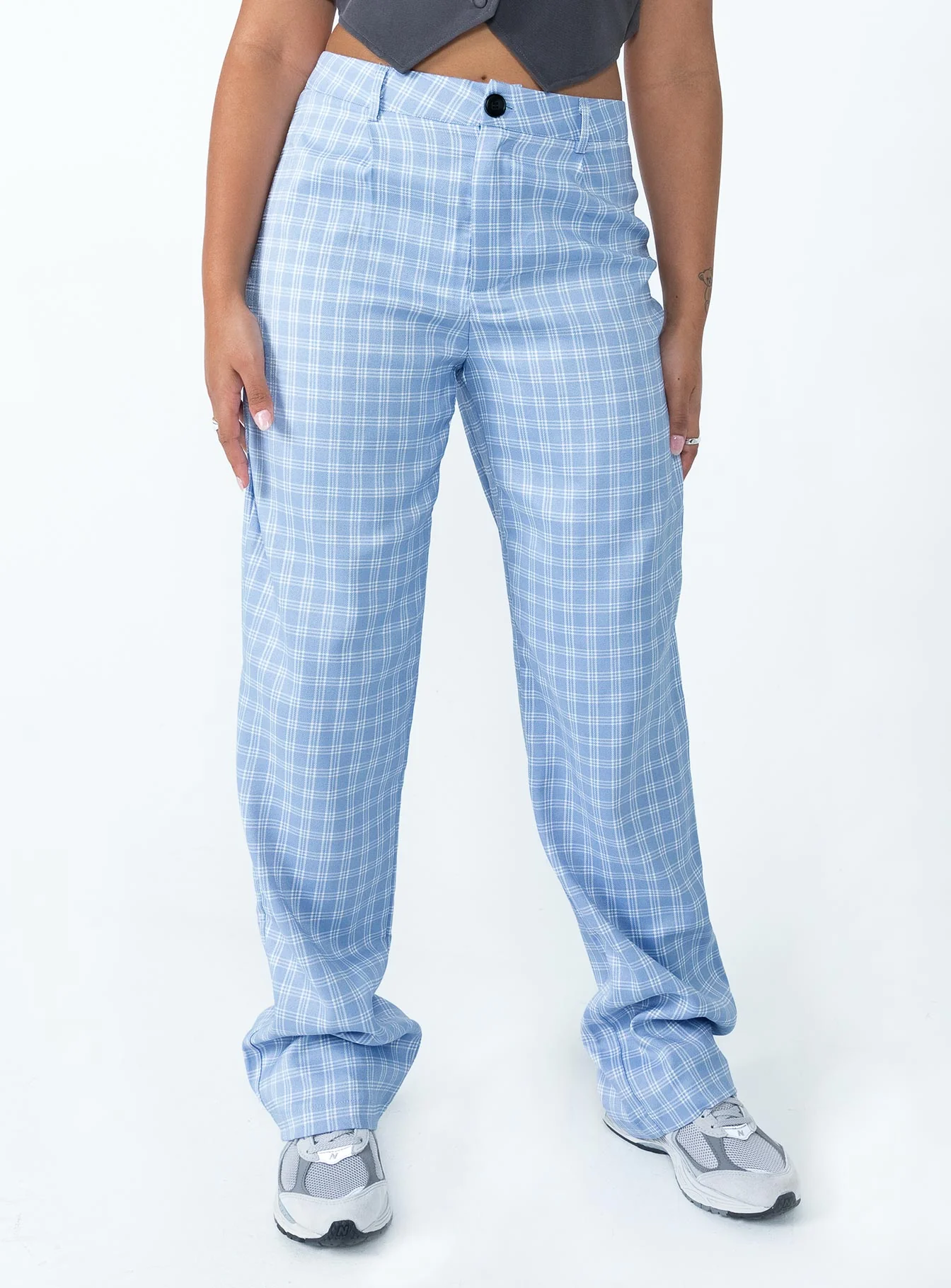 Titius Pants Blue Check