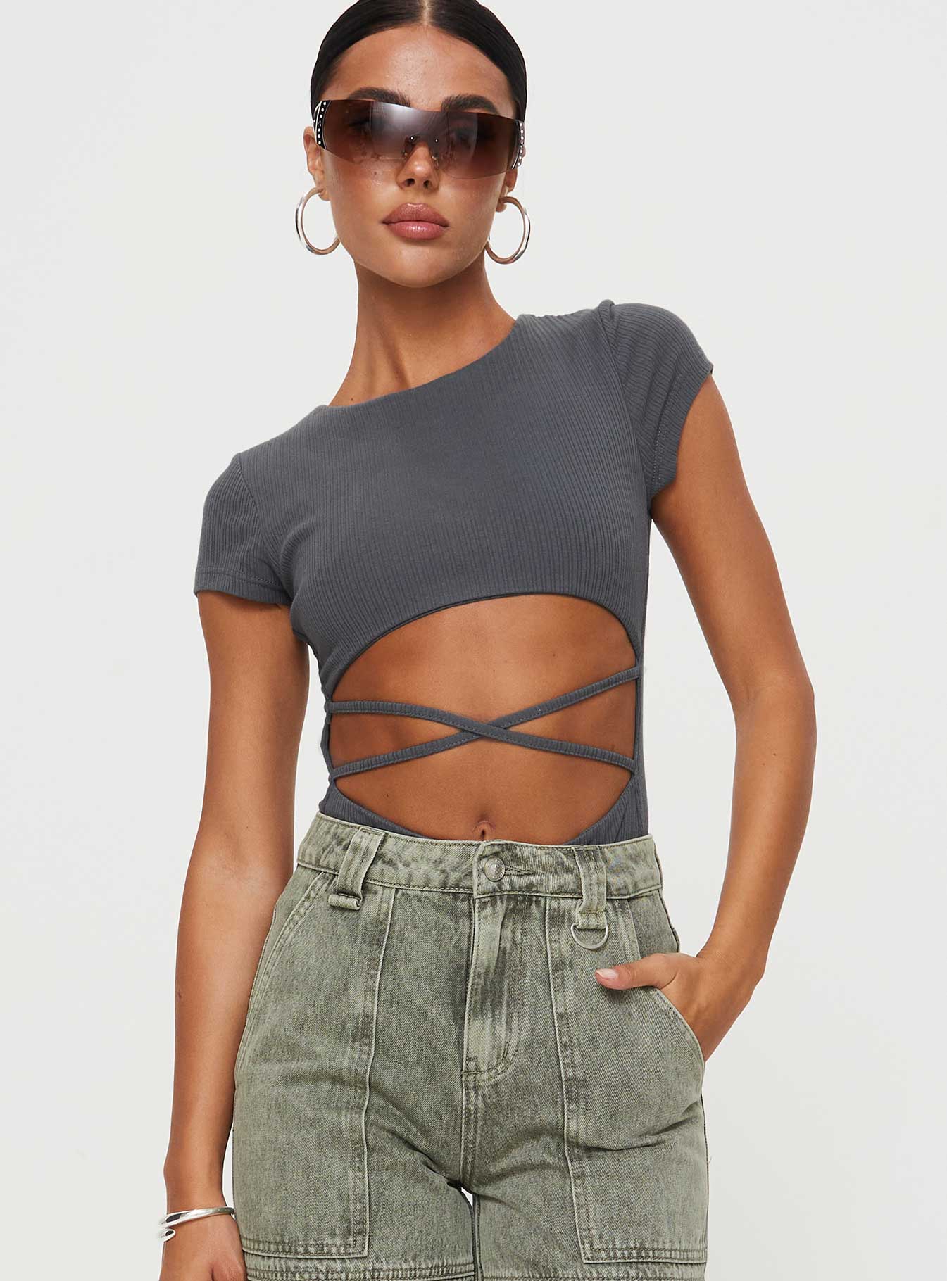 Nicola Bodysuit Slate