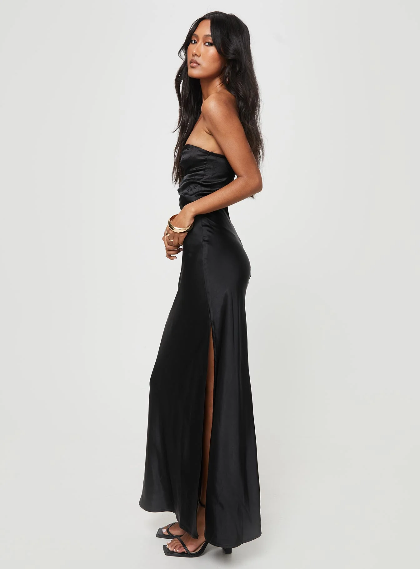 Hessy Bow Maxi Dress Black