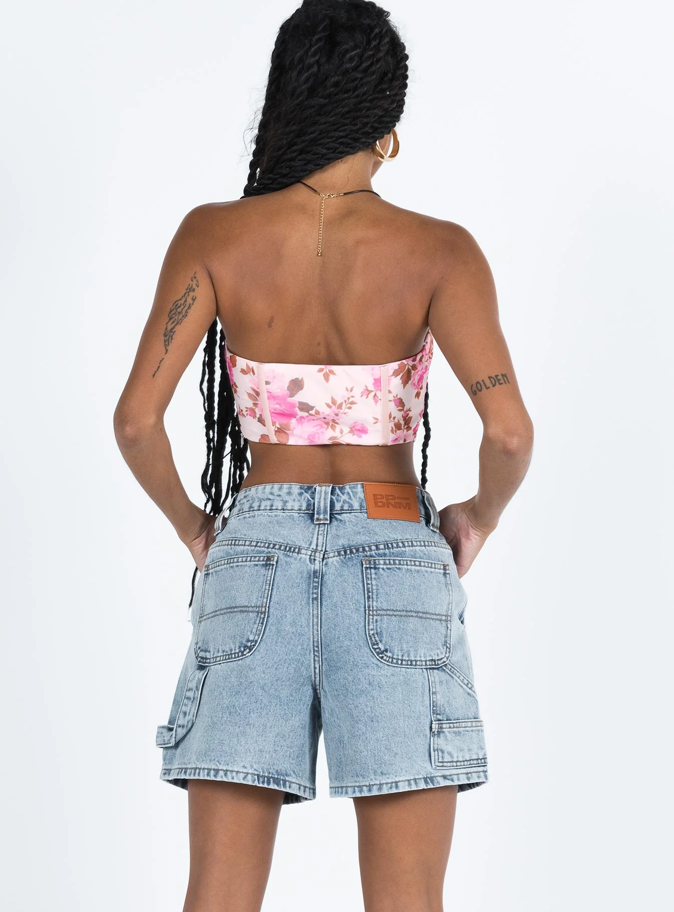 Lou Carpenter Denim Shorts Light Wash Lower Impact