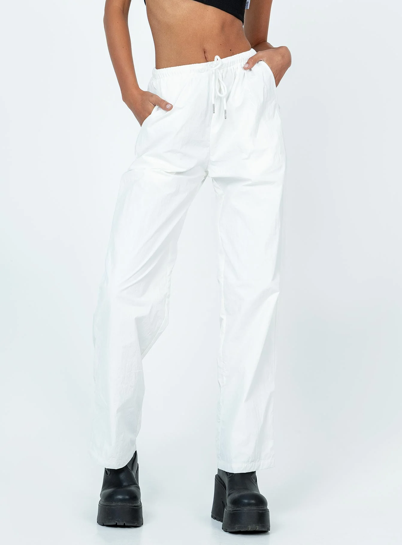 Darlington Parachute Pants White
