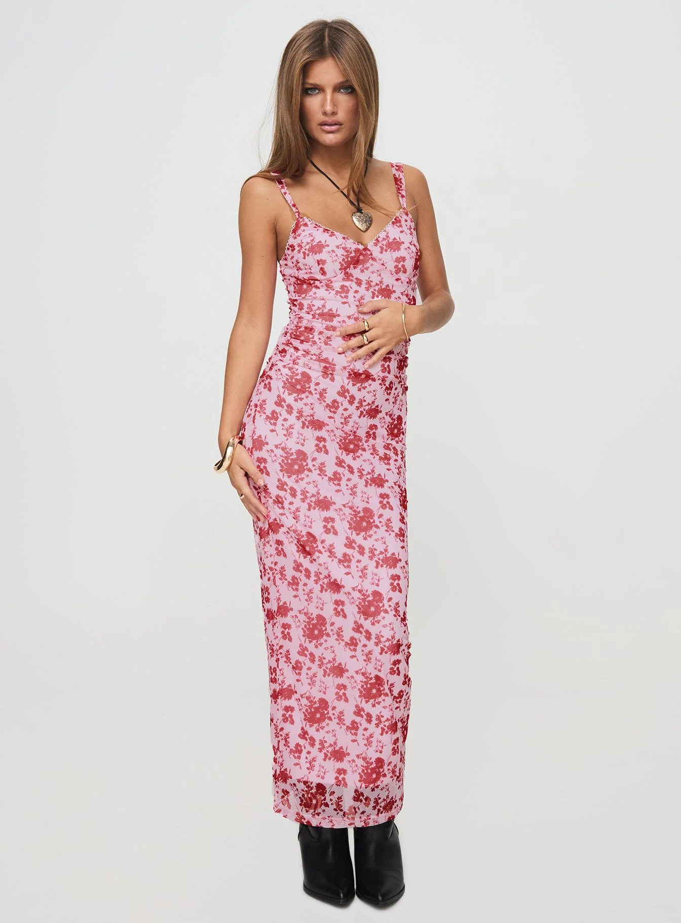 Cotter Maxi Dress Pink / Floral
